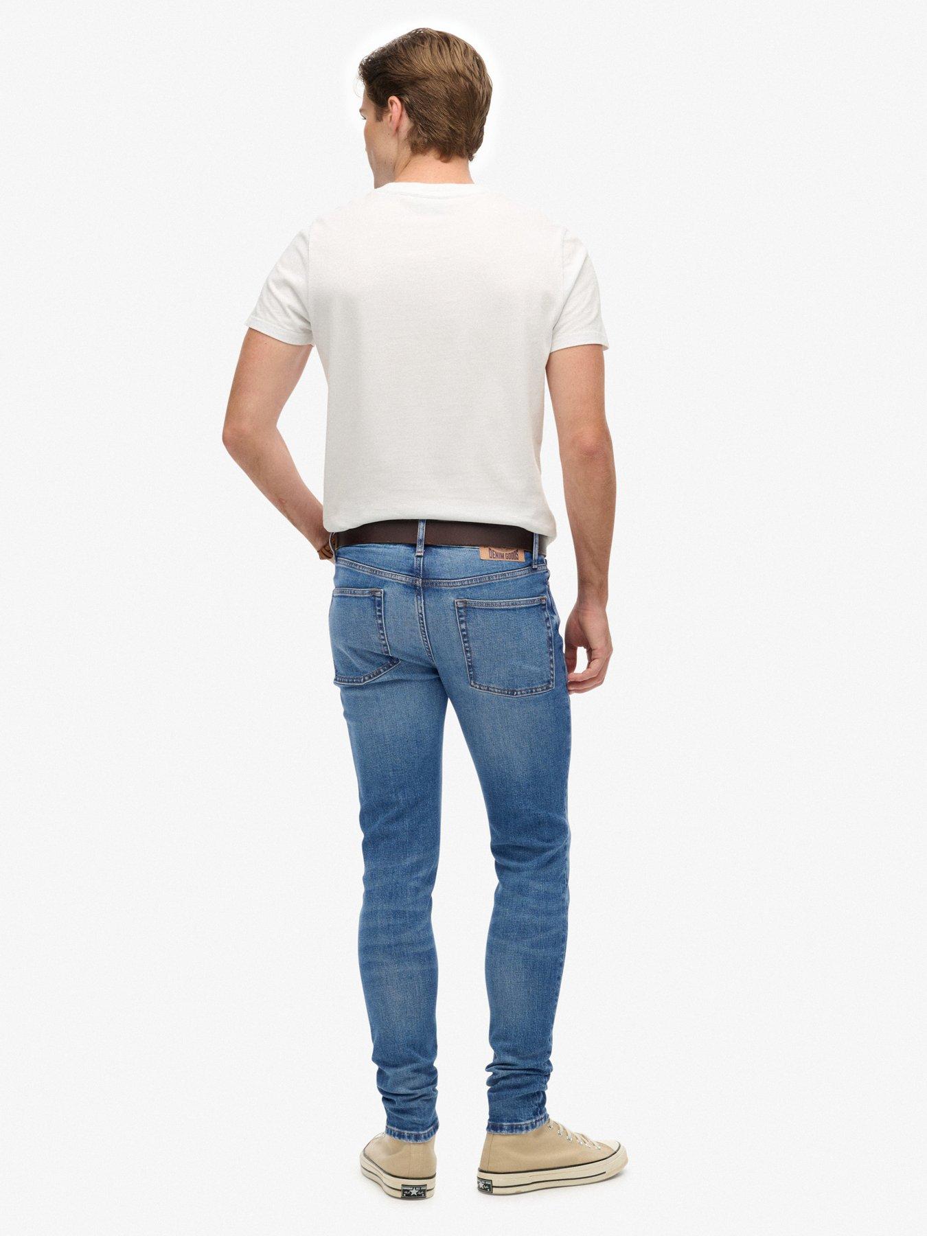  image of superdry-vintage-skinny-fit-jeans-blue