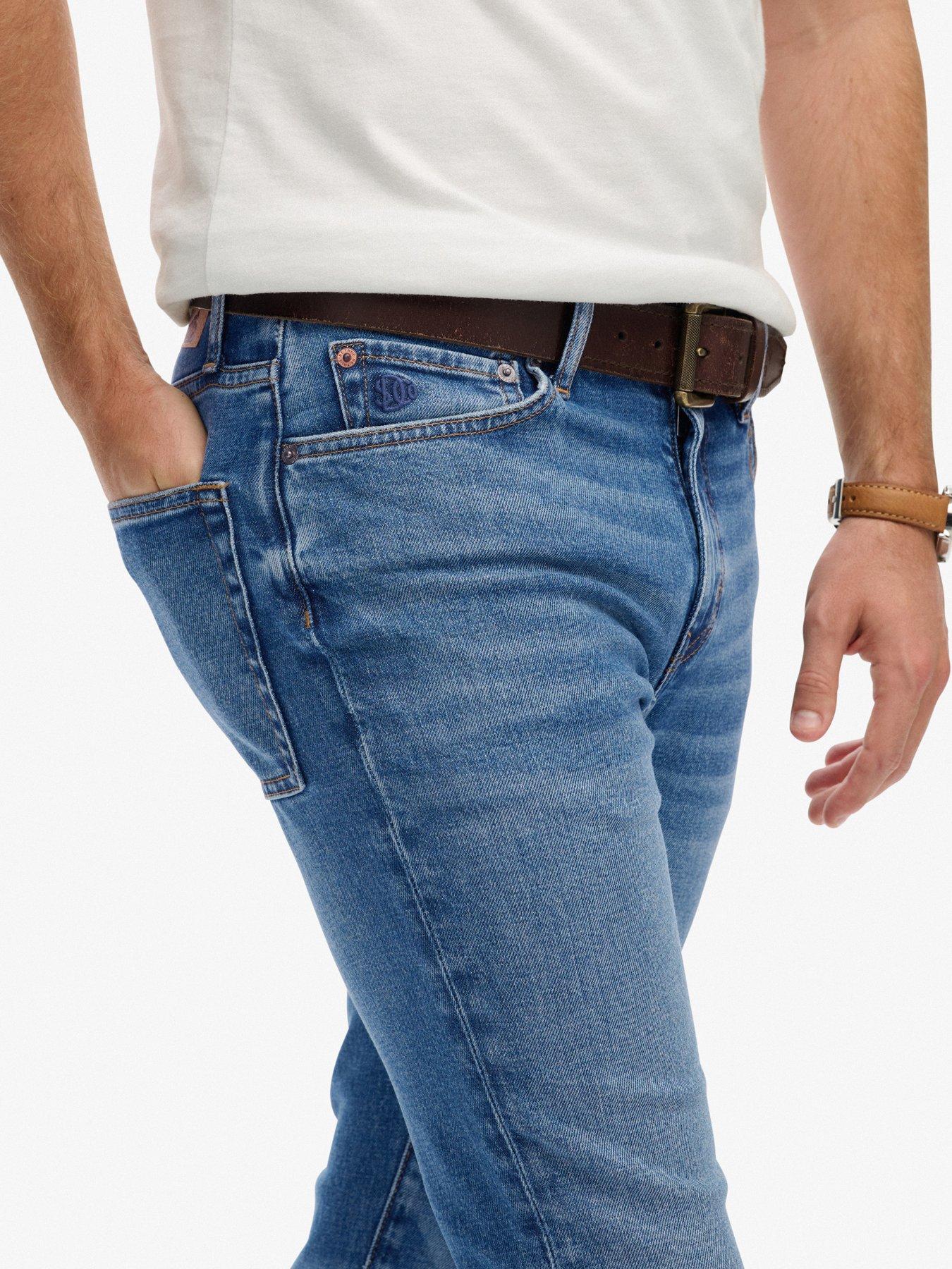  image of superdry-vintage-skinny-fit-jeans-blue