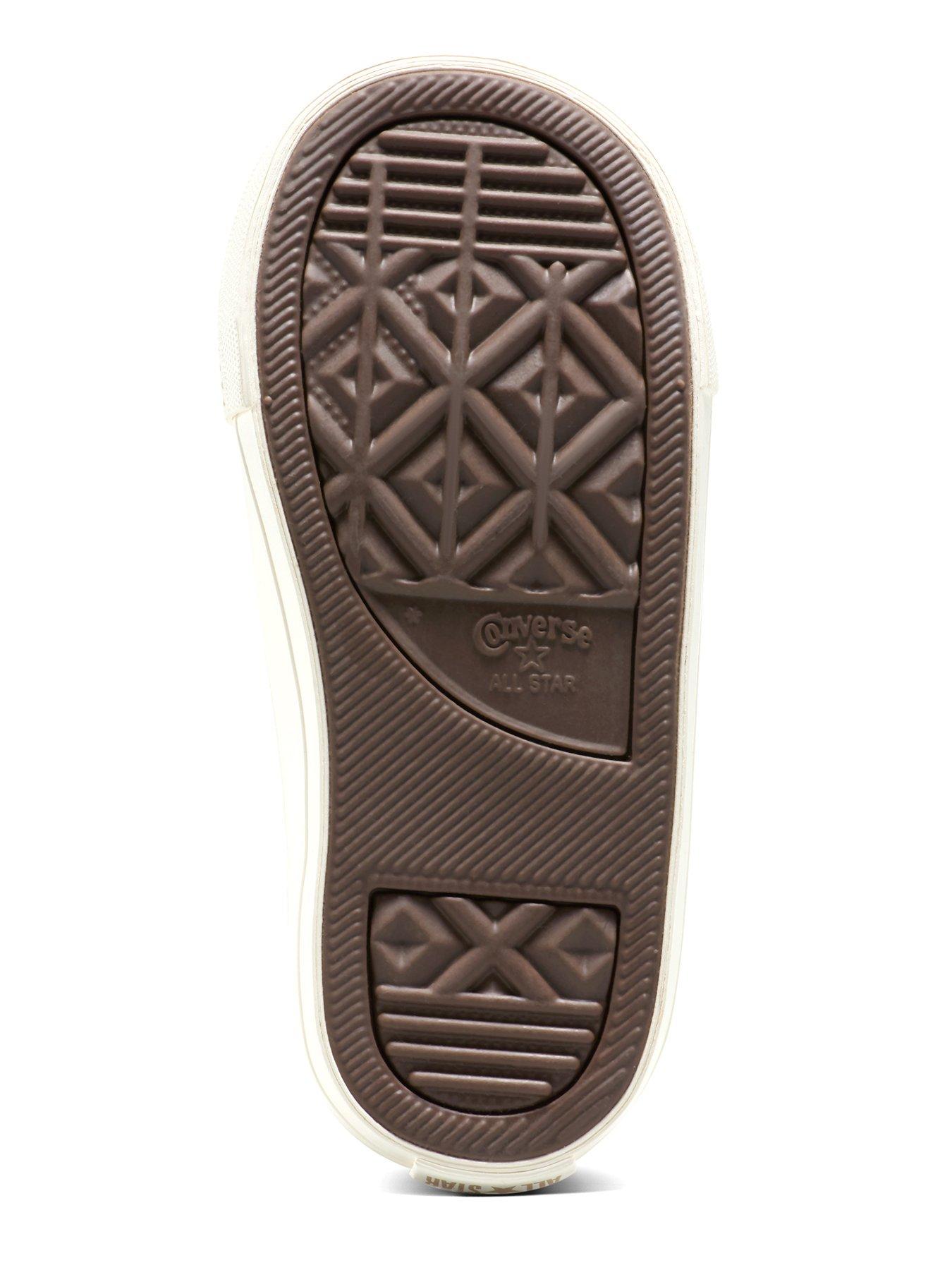 Image 5 of 7 of Converse Infant Chuck Taylor All Star Ox Fuzzy-Lining Easy-On Low Top - Beige