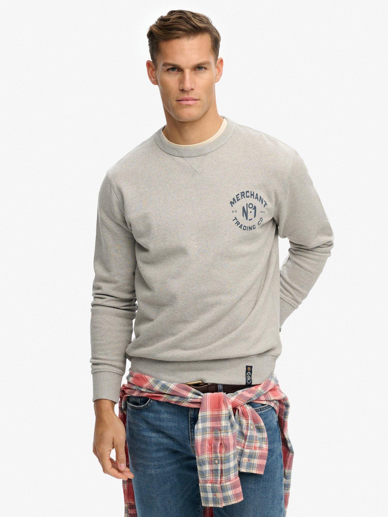 Superdry Merchant Graphic Sweat - Grey