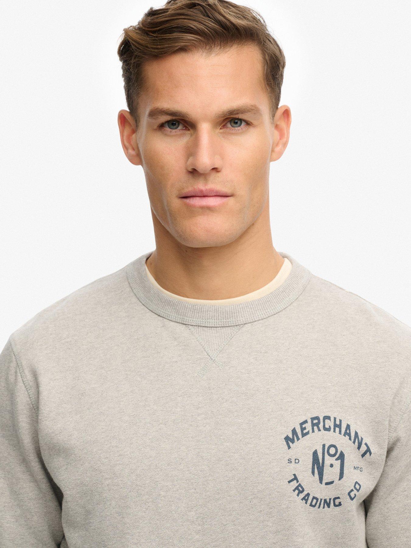  image of superdry-merchant-graphic-sweat-grey