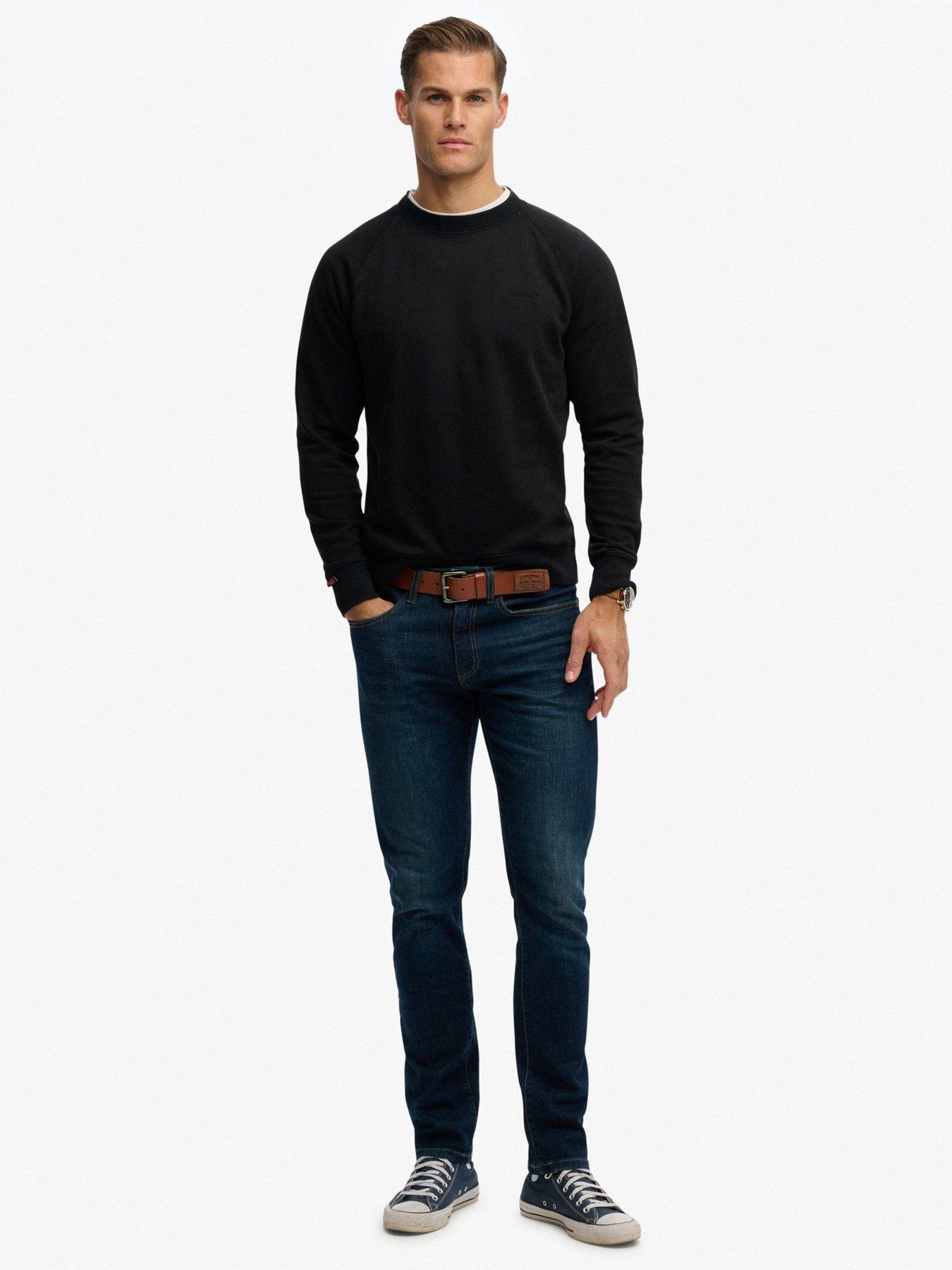 Image 3 of 6 of Superdry Essential Logo Raglan Sweat - Black