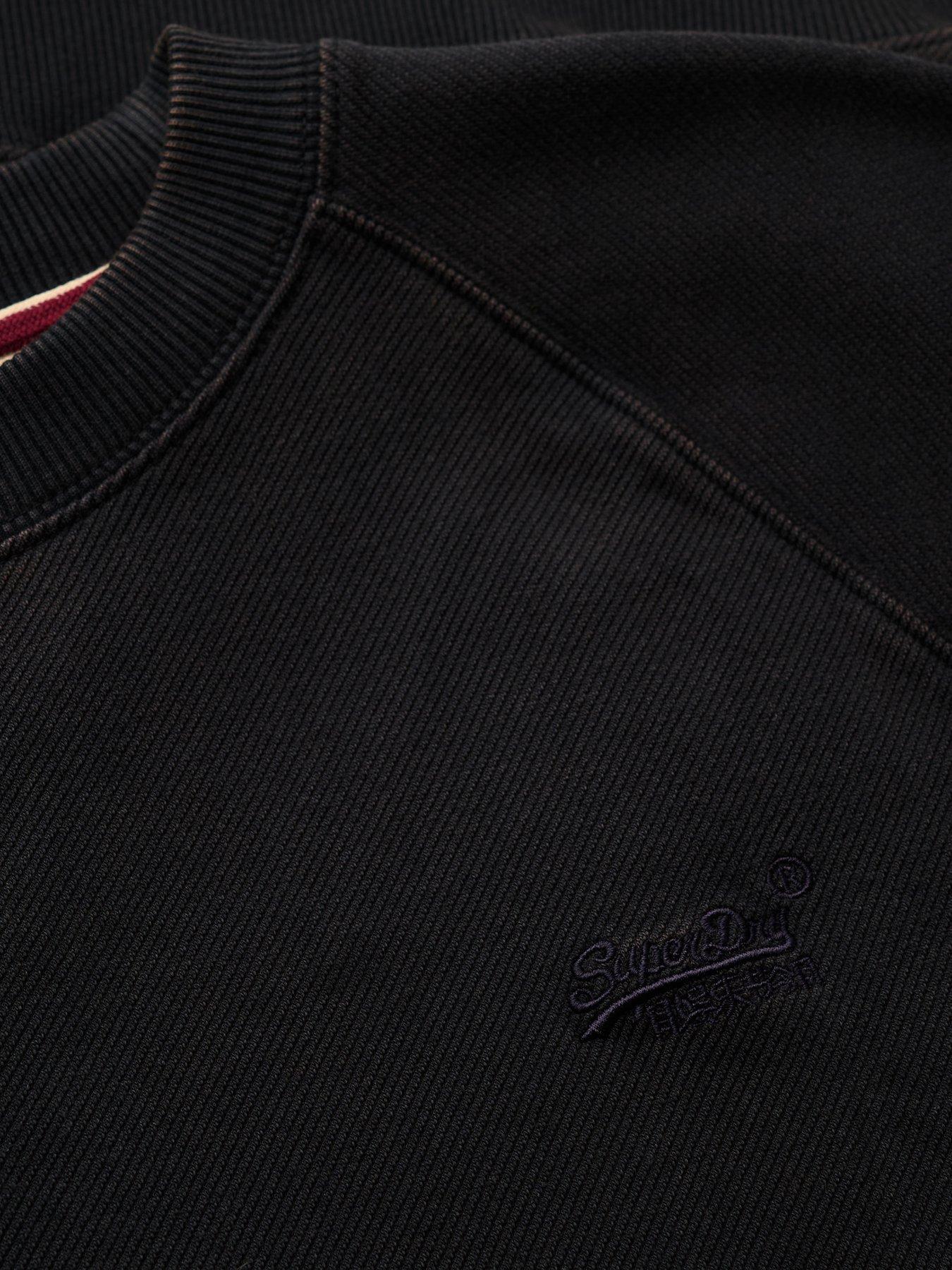 Image 6 of 6 of Superdry Essential Logo Raglan Sweat - Black