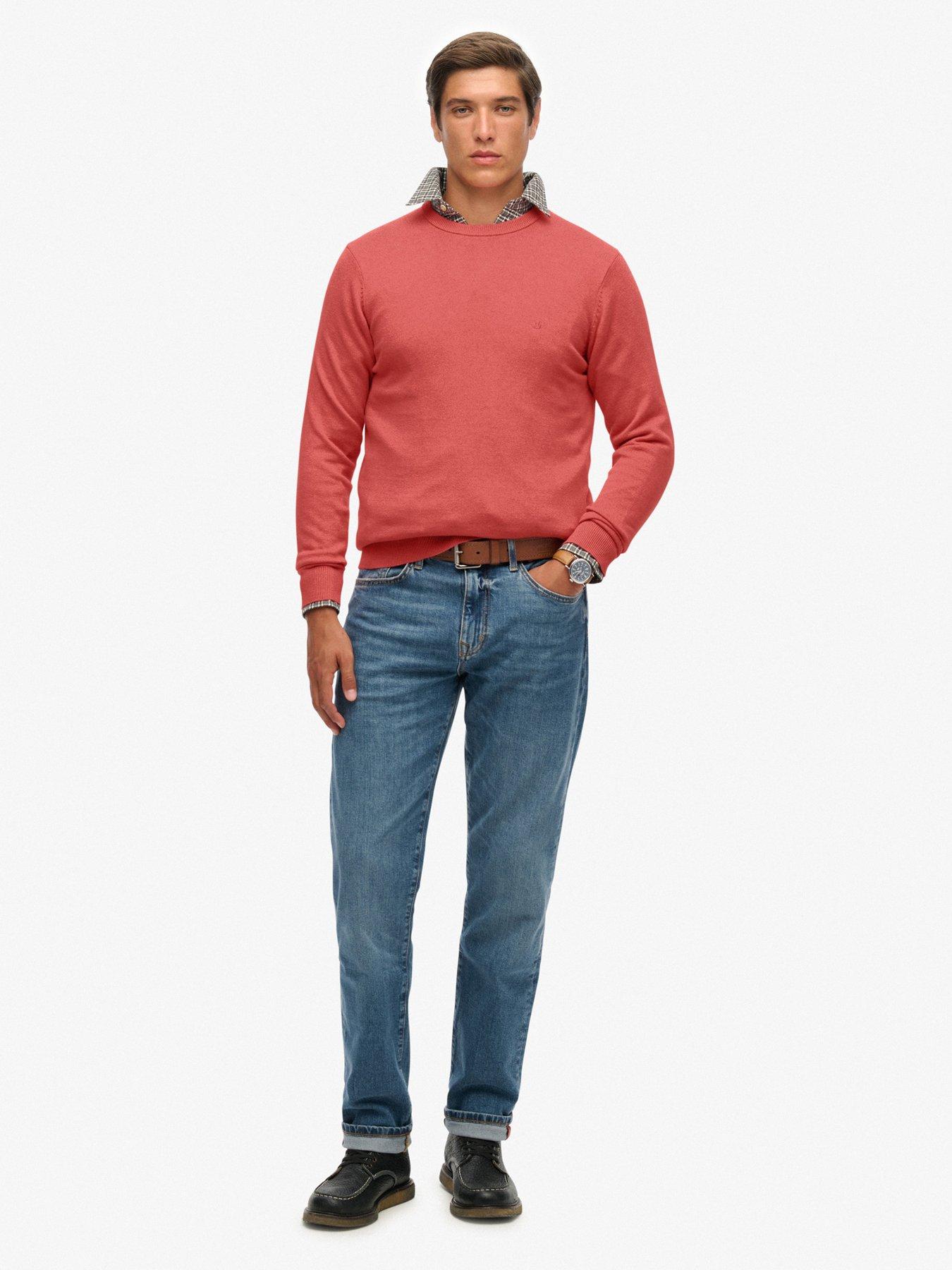  image of superdry-essentials-cotton-knitted-jumper