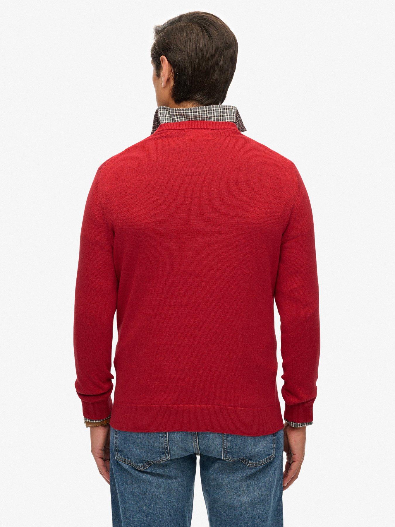  image of superdry-essentials-cotton-knitted-jumper