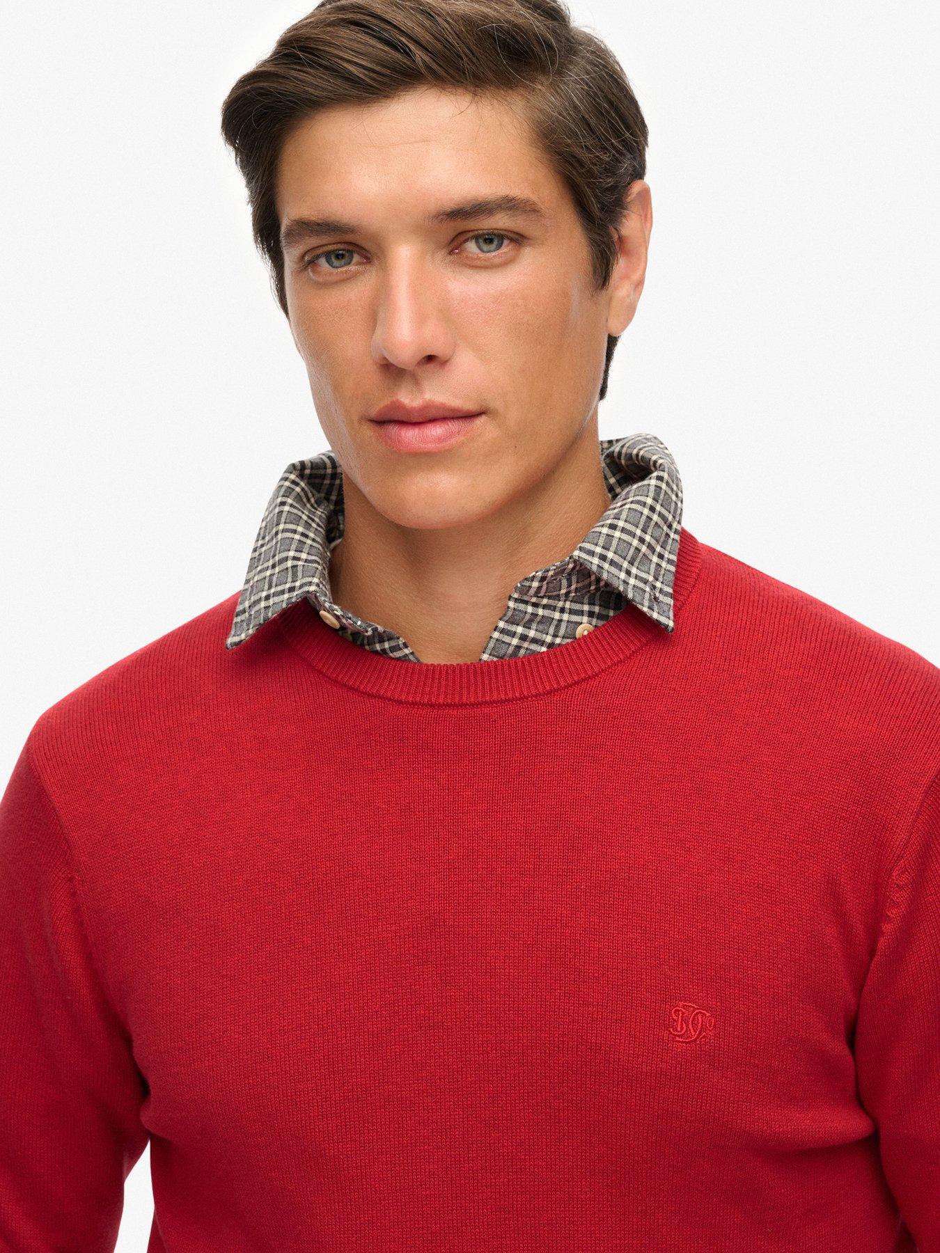  image of superdry-essentials-cotton-knitted-jumper