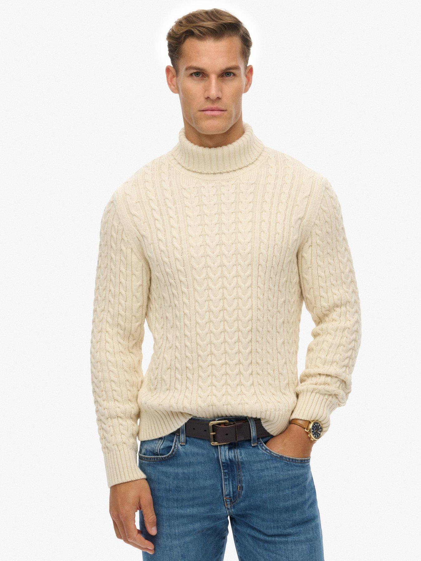 Superdry Jacob Cable Roll Neck Jumper