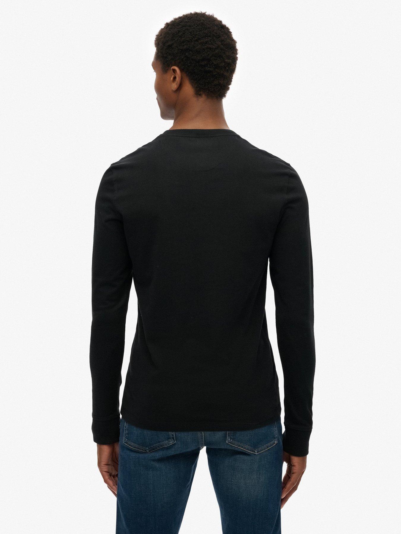 Image 2 of 5 of Superdry Classic Essential Grandad Long Sleeve T-shirt