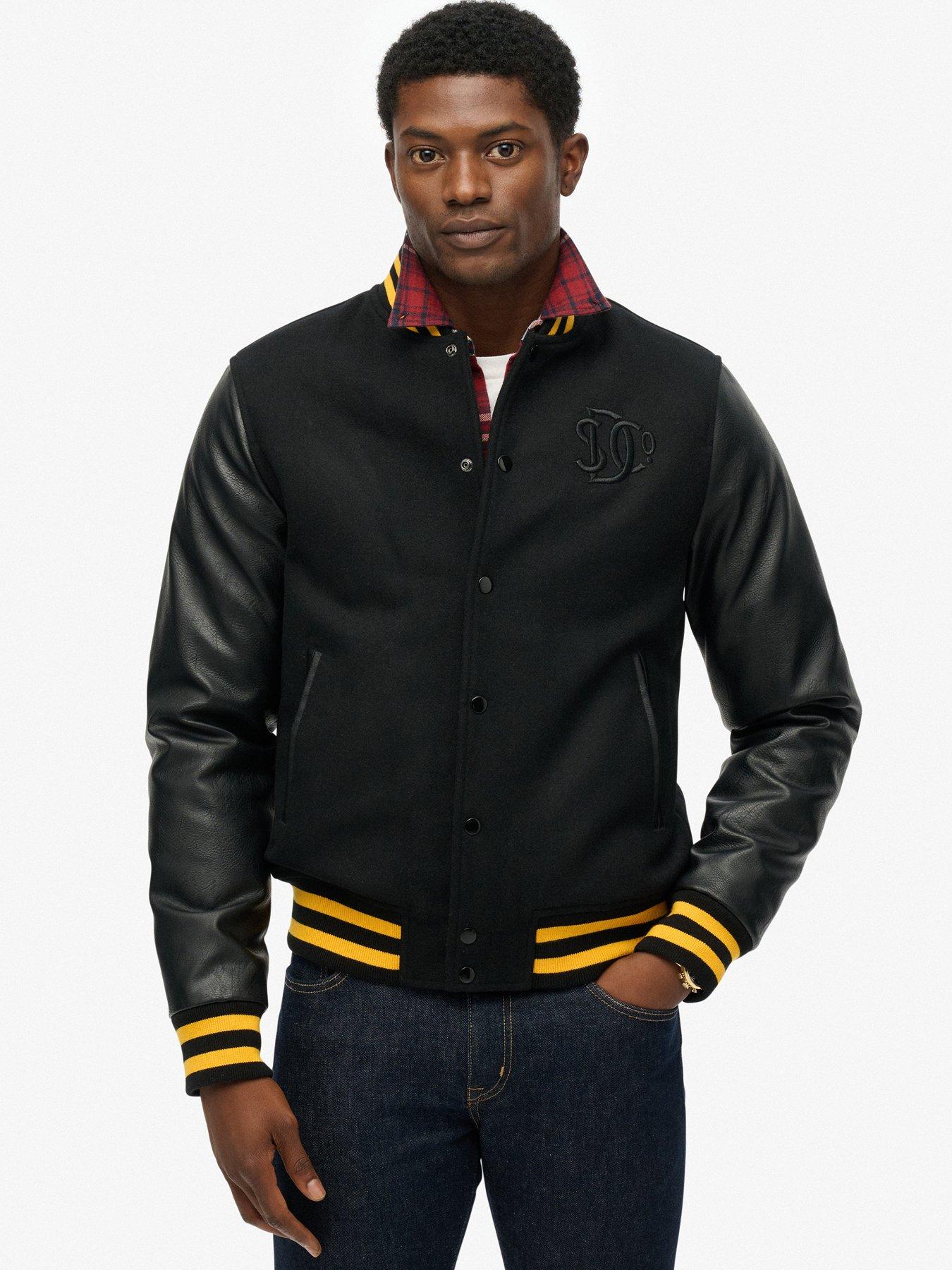  image of superdry-classic-varsity-bomber-jacket-black