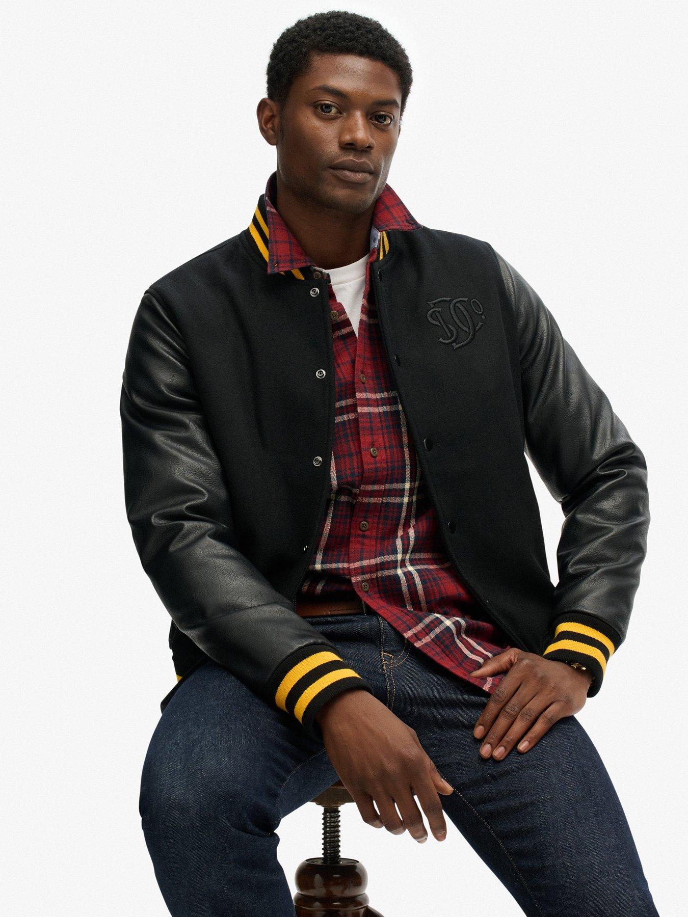  image of superdry-classic-varsity-bomber-jacket-black