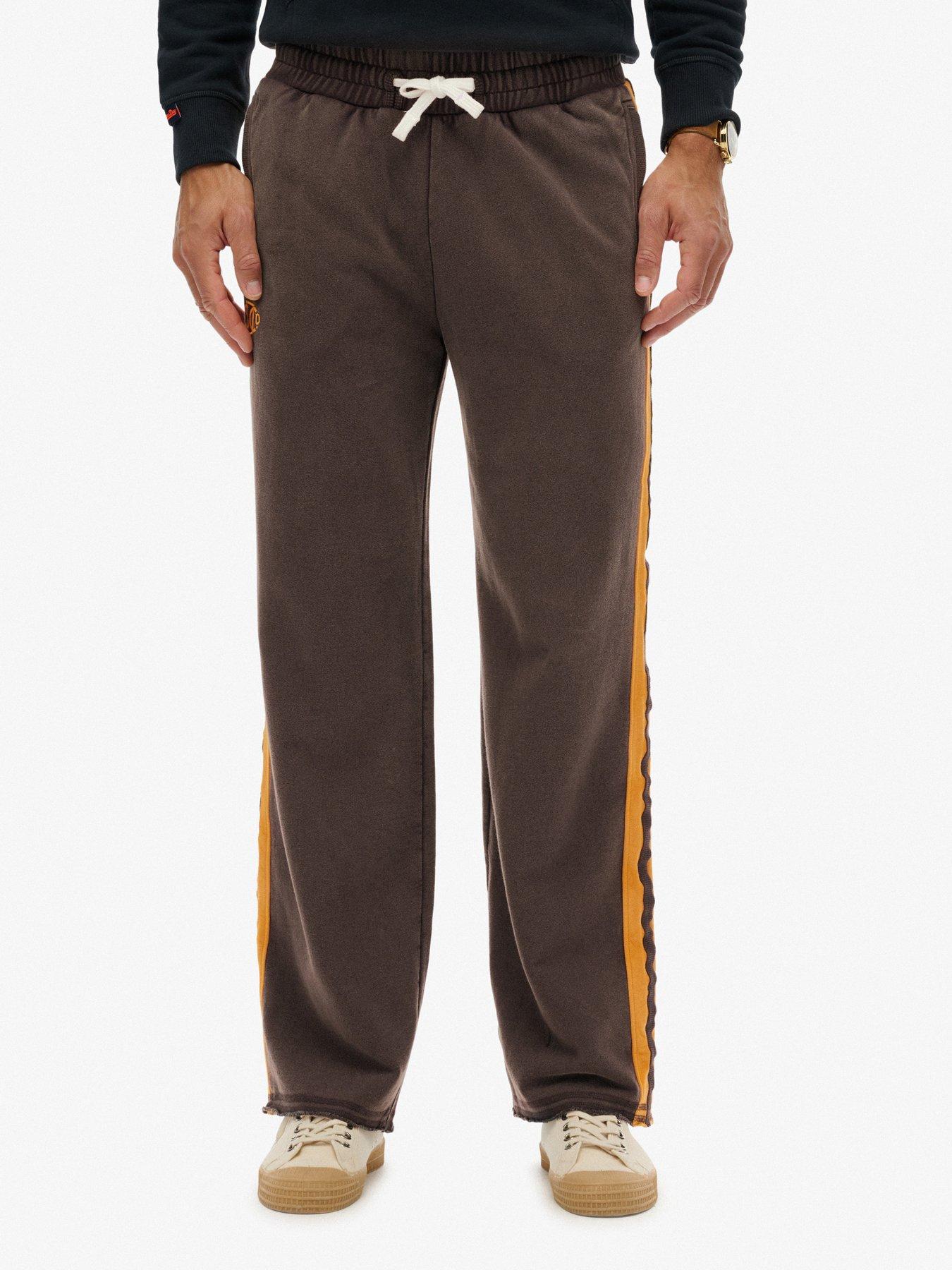 image of superdry-athletic-fives-jogger-brown