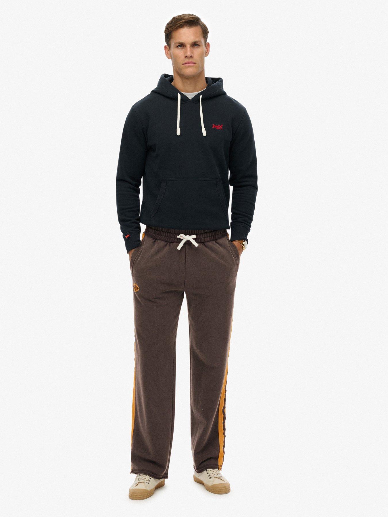 image of superdry-athletic-fives-jogger-brown
