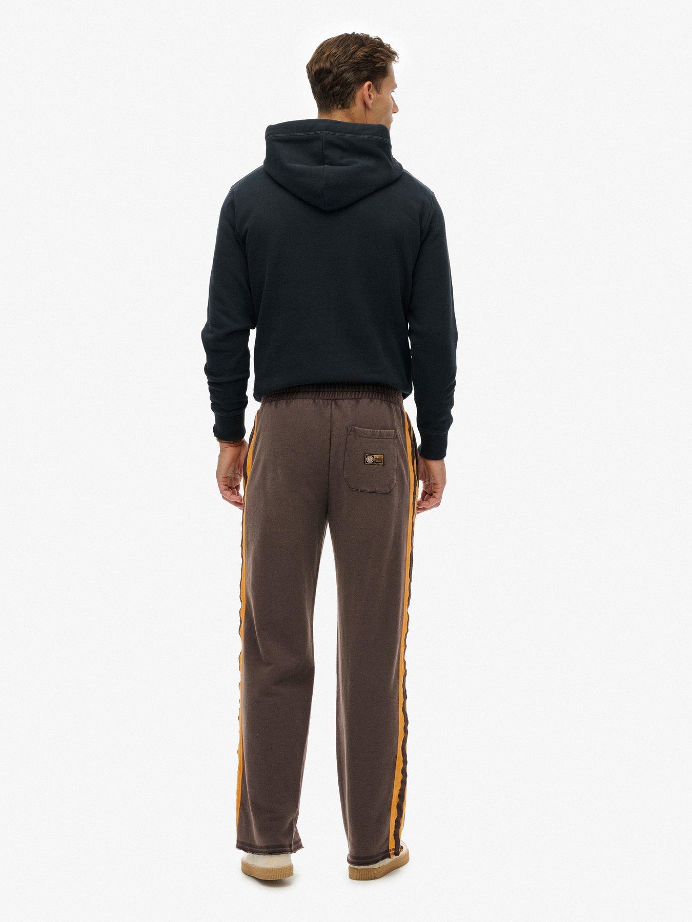 image of superdry-athletic-fives-jogger-brown
