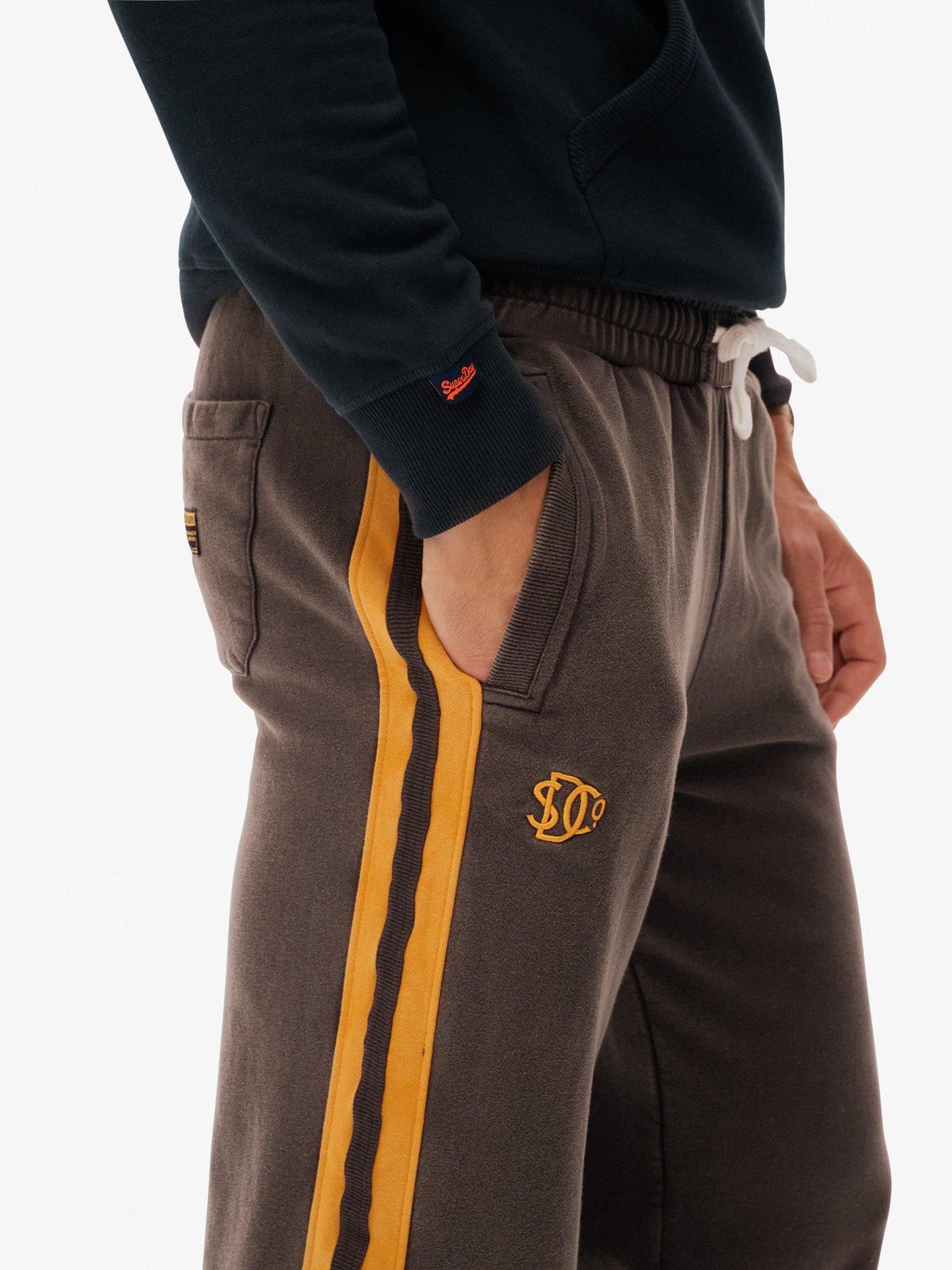  image of superdry-athletic-fives-jogger-brown