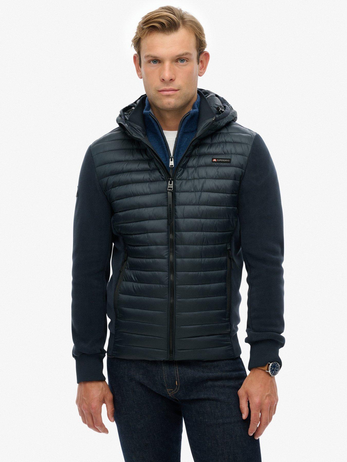  image of superdry-hood-storm-fleece-hybrid-jacket-navy