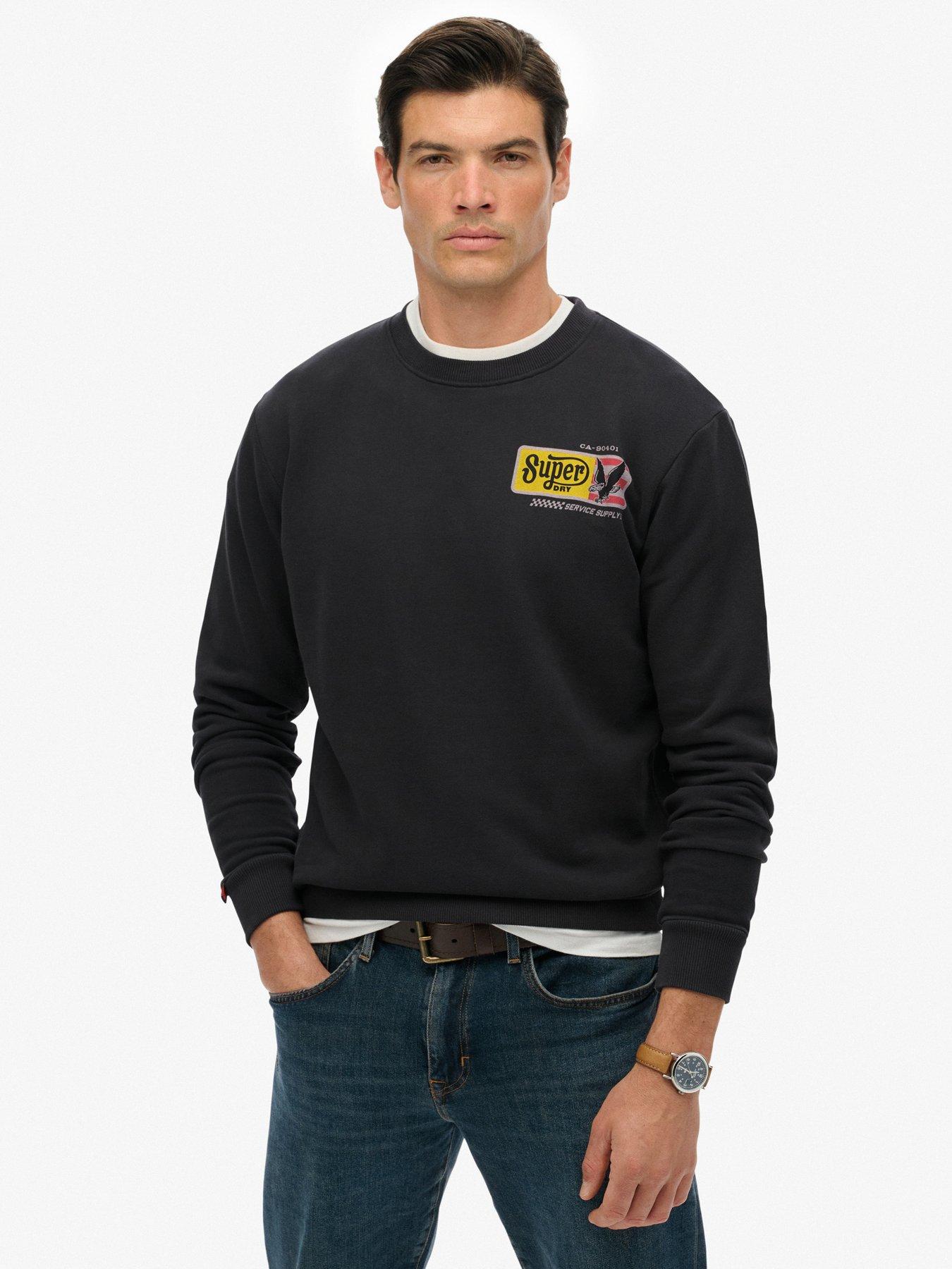 Superdry Service Supply Loose Sweat - Black