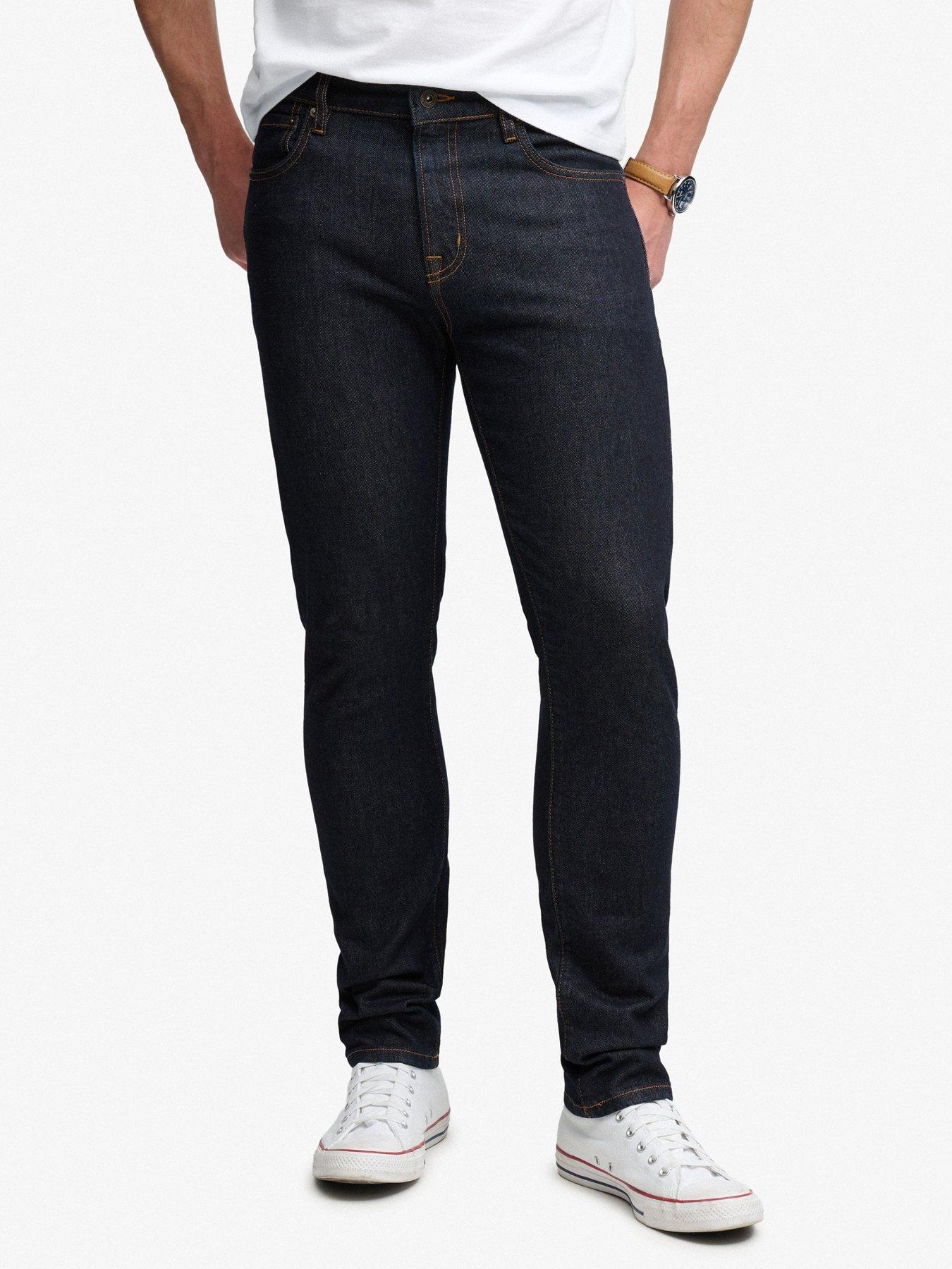 Superdry Vintage Slim Fit Jeans - Rinse Blue