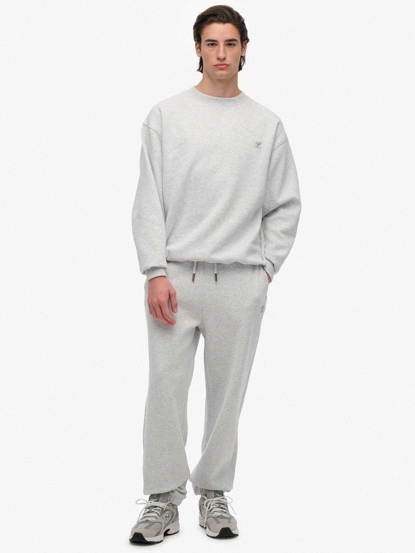 Image 1 of 5 of Superdry Oversized Sweat - Grey