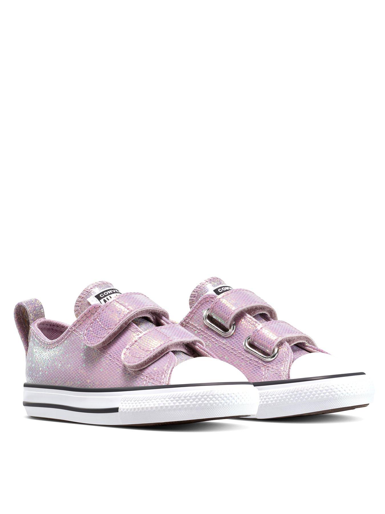 stillFront image of converse-infant-chuck-taylor-all-star-disco-easy-on-low-top-purple
