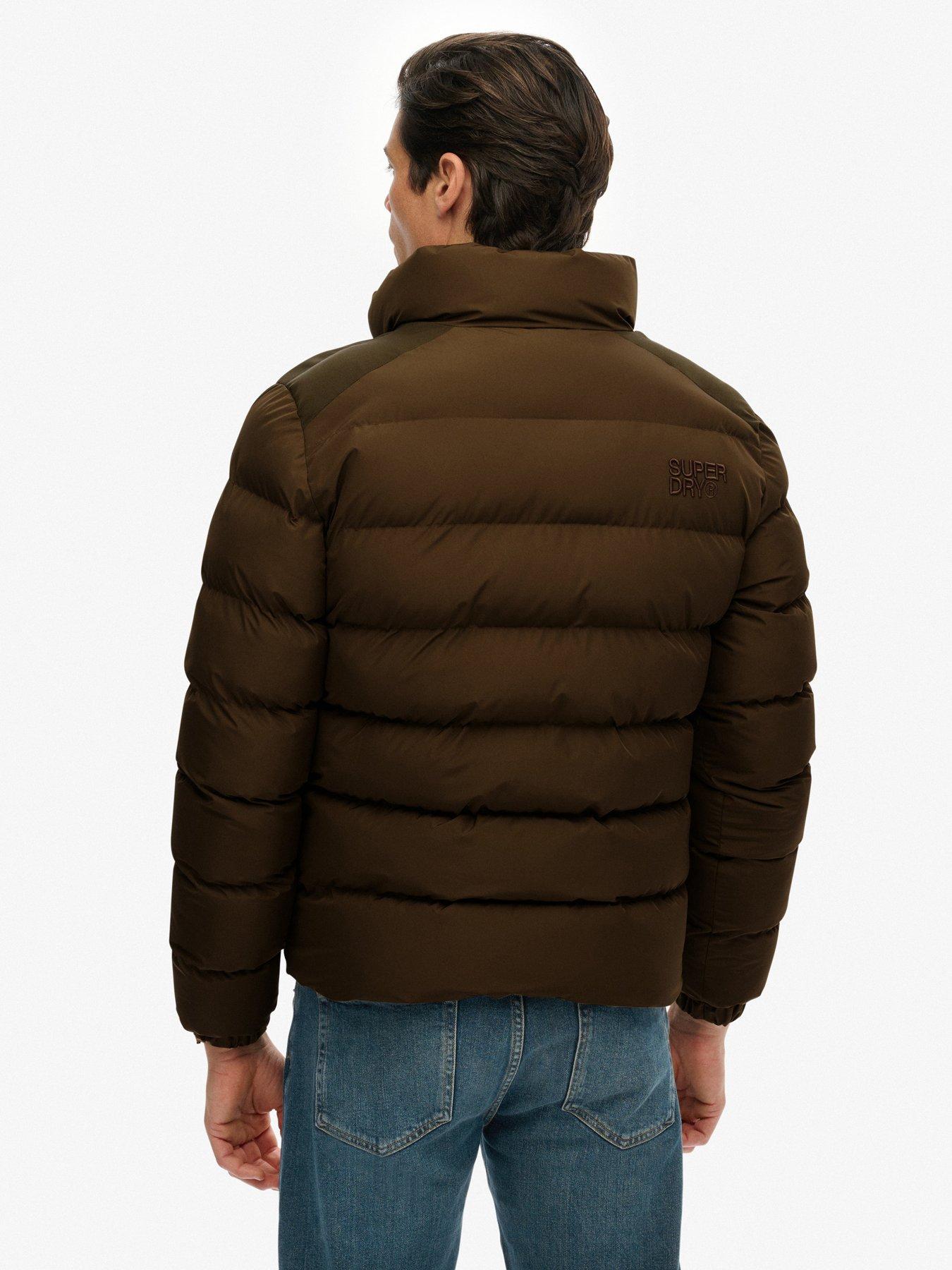  image of superdry-sports-padded-jacket-brown