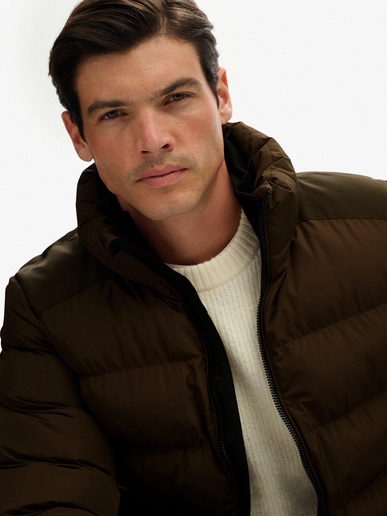  image of superdry-sports-padded-jacket-brown