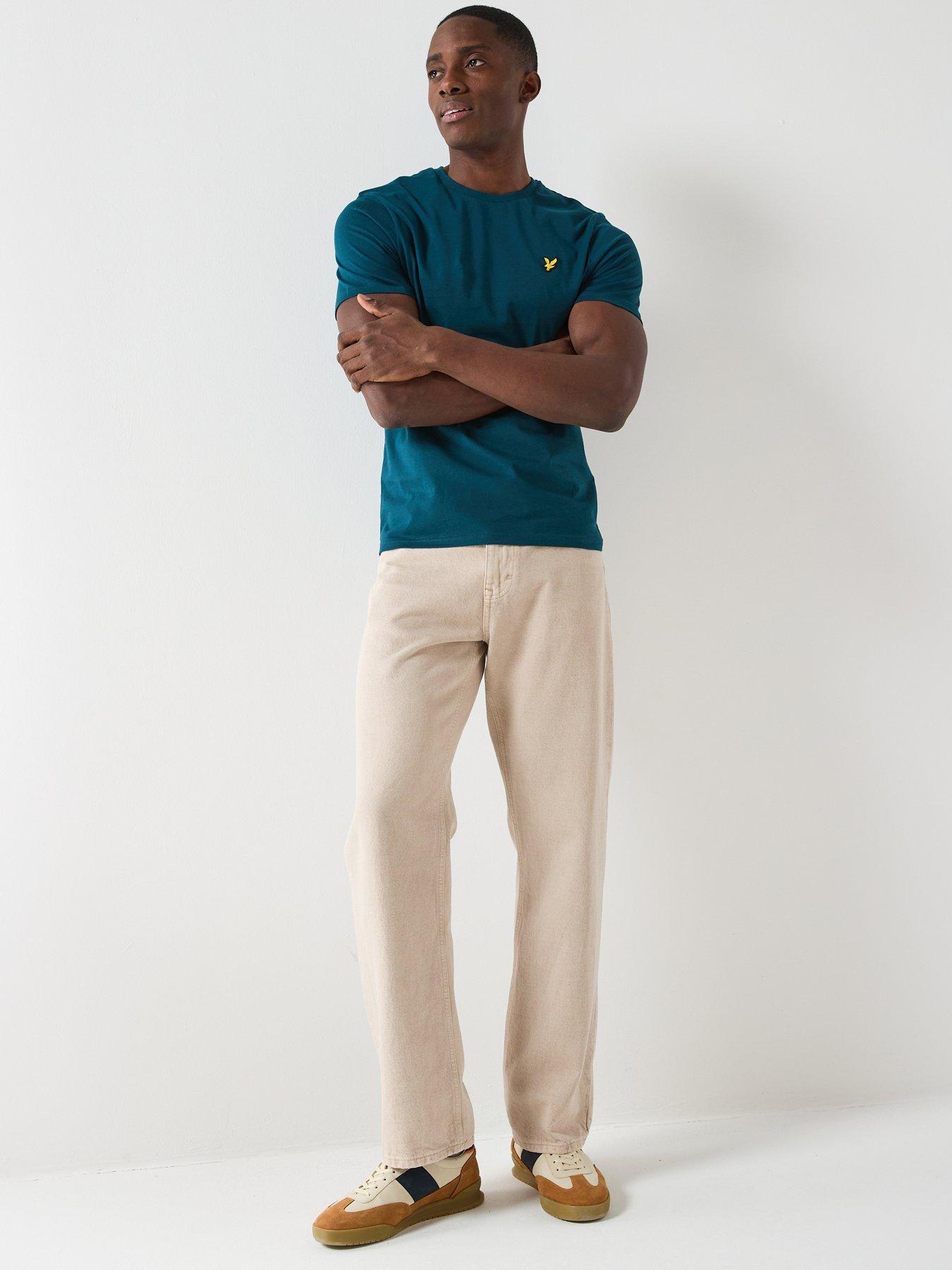  image of lyle-scott-plain-t-shirt-green