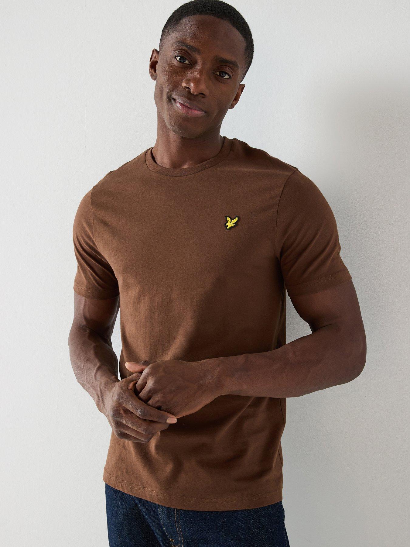 lyle-scott-plain-t-shirt-brown