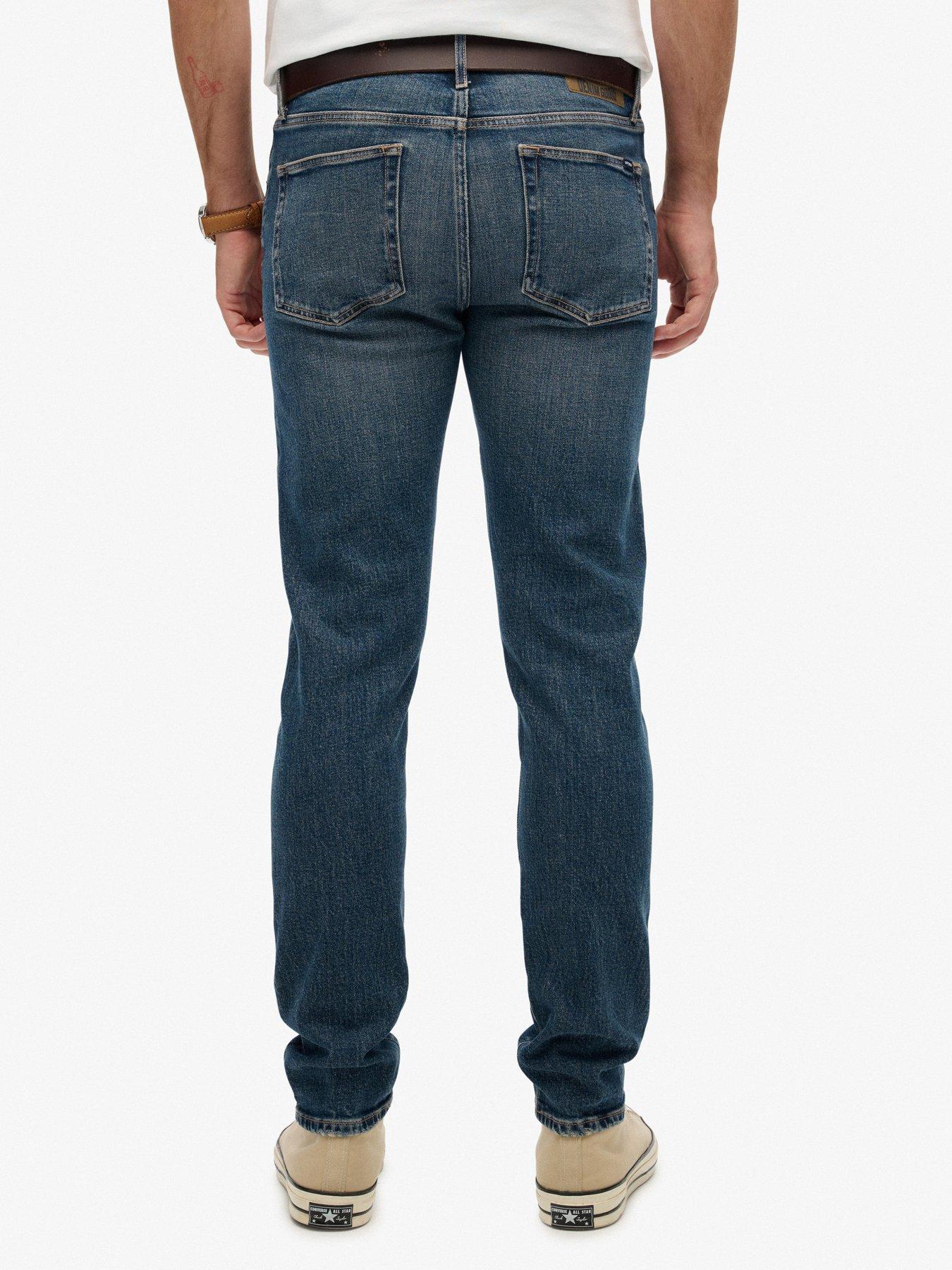  image of superdry-vintage-slim-fit-jeans-blue
