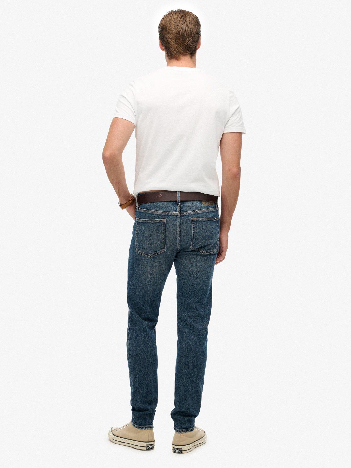  image of superdry-vintage-slim-fit-jeans-blue