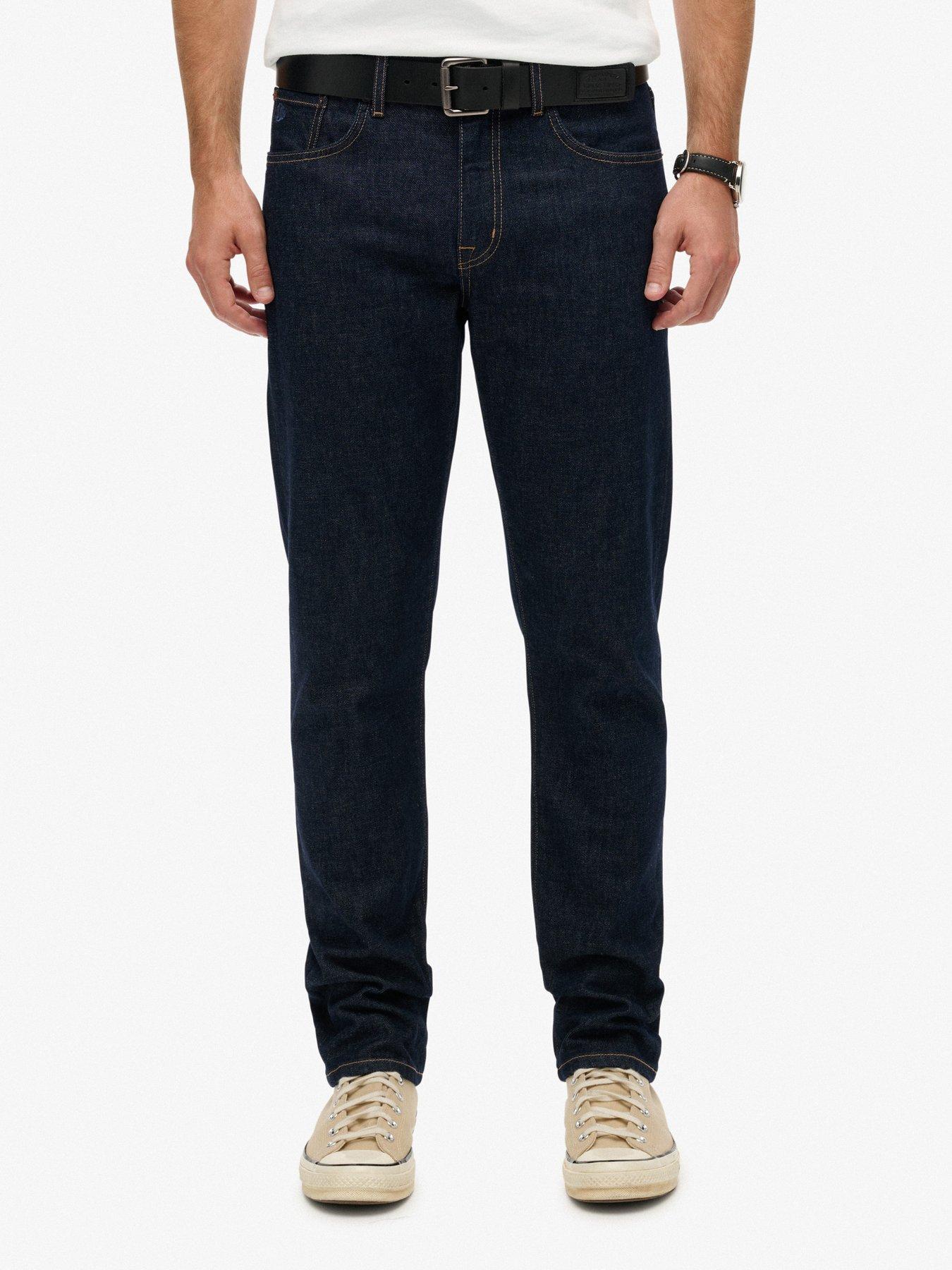 Superdry Vintage Slim Straight Fit Jeans - Black