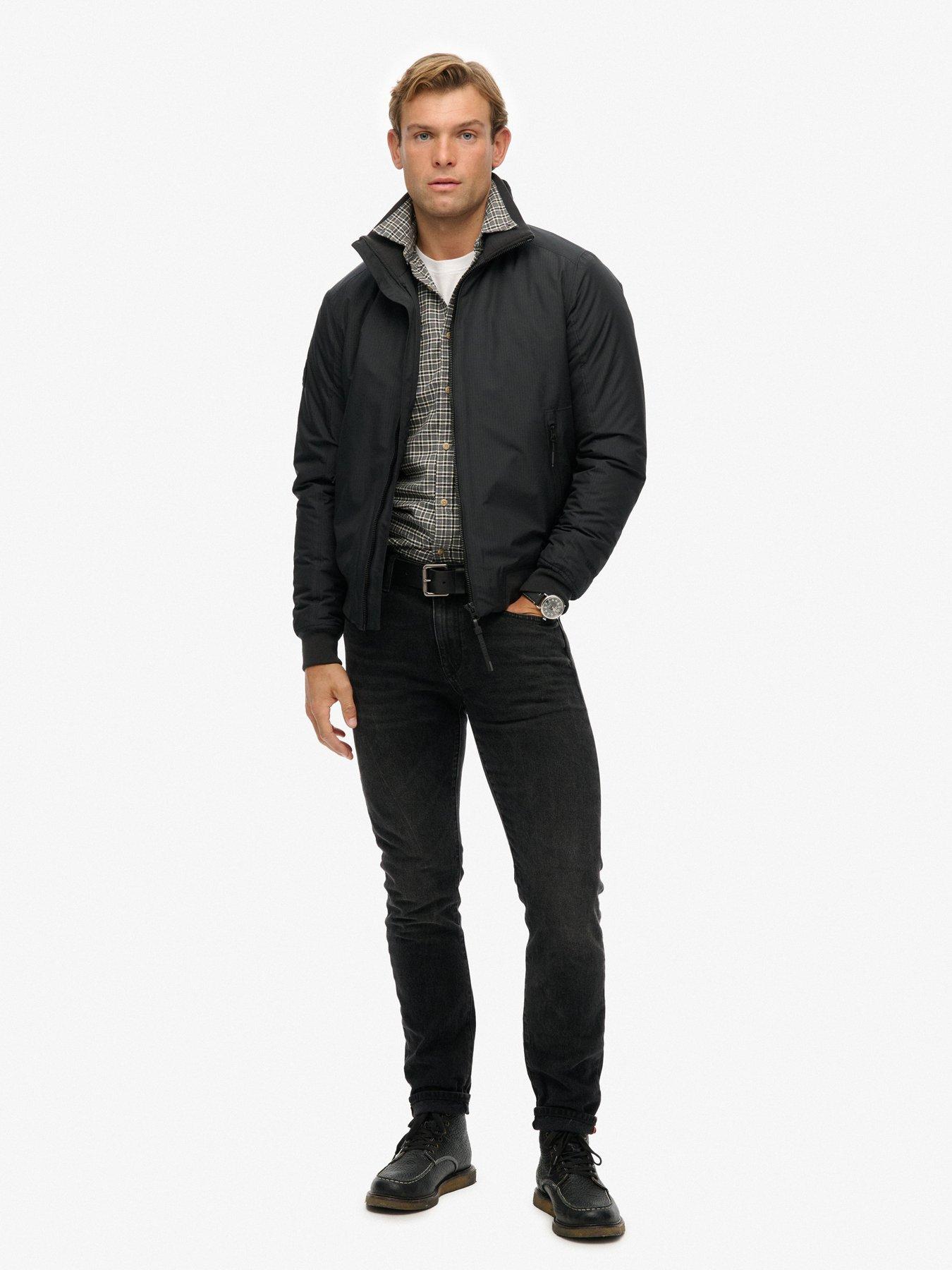  image of superdry-city-harrington-jacket-black