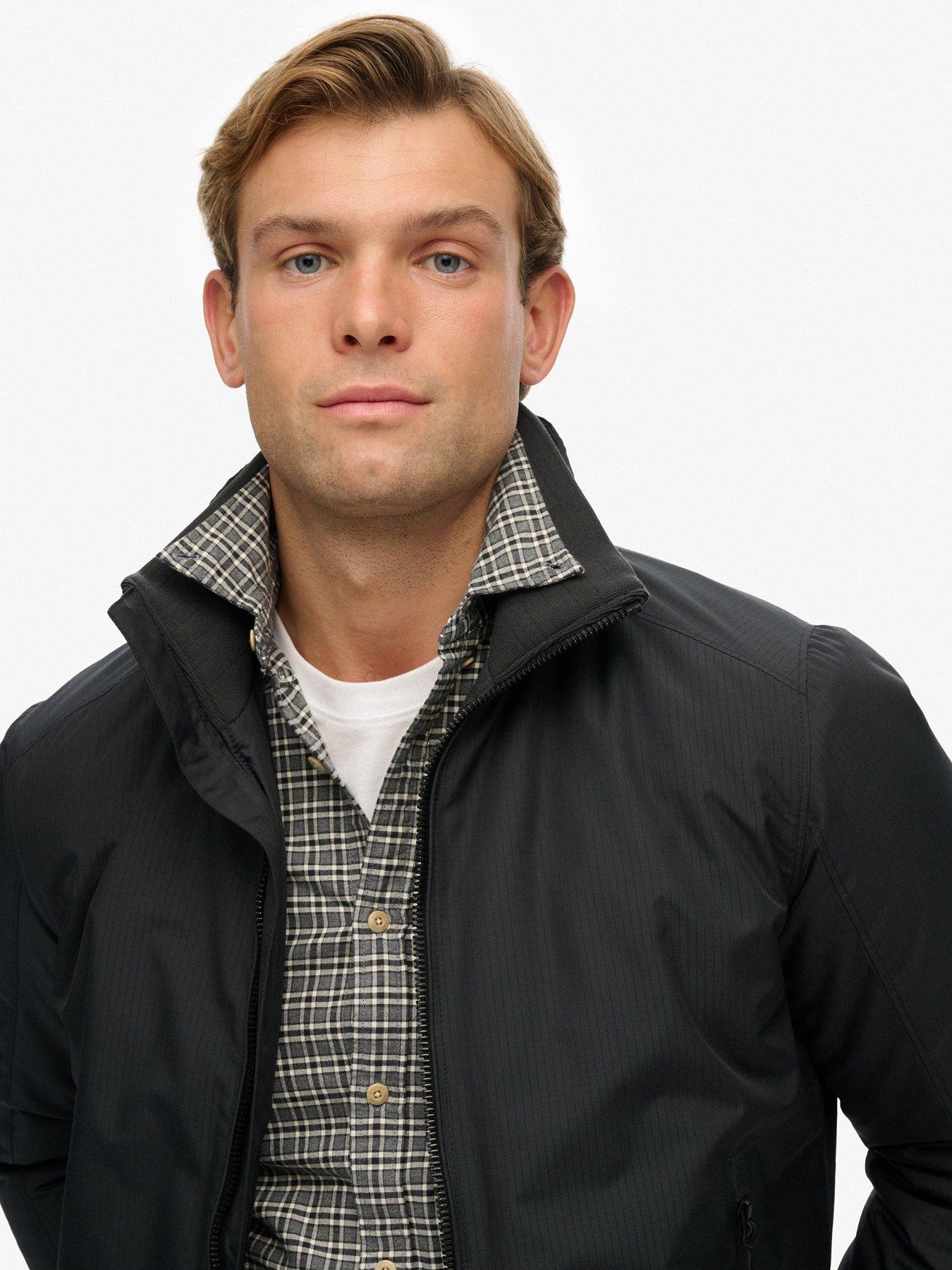  image of superdry-city-harrington-jacket-black