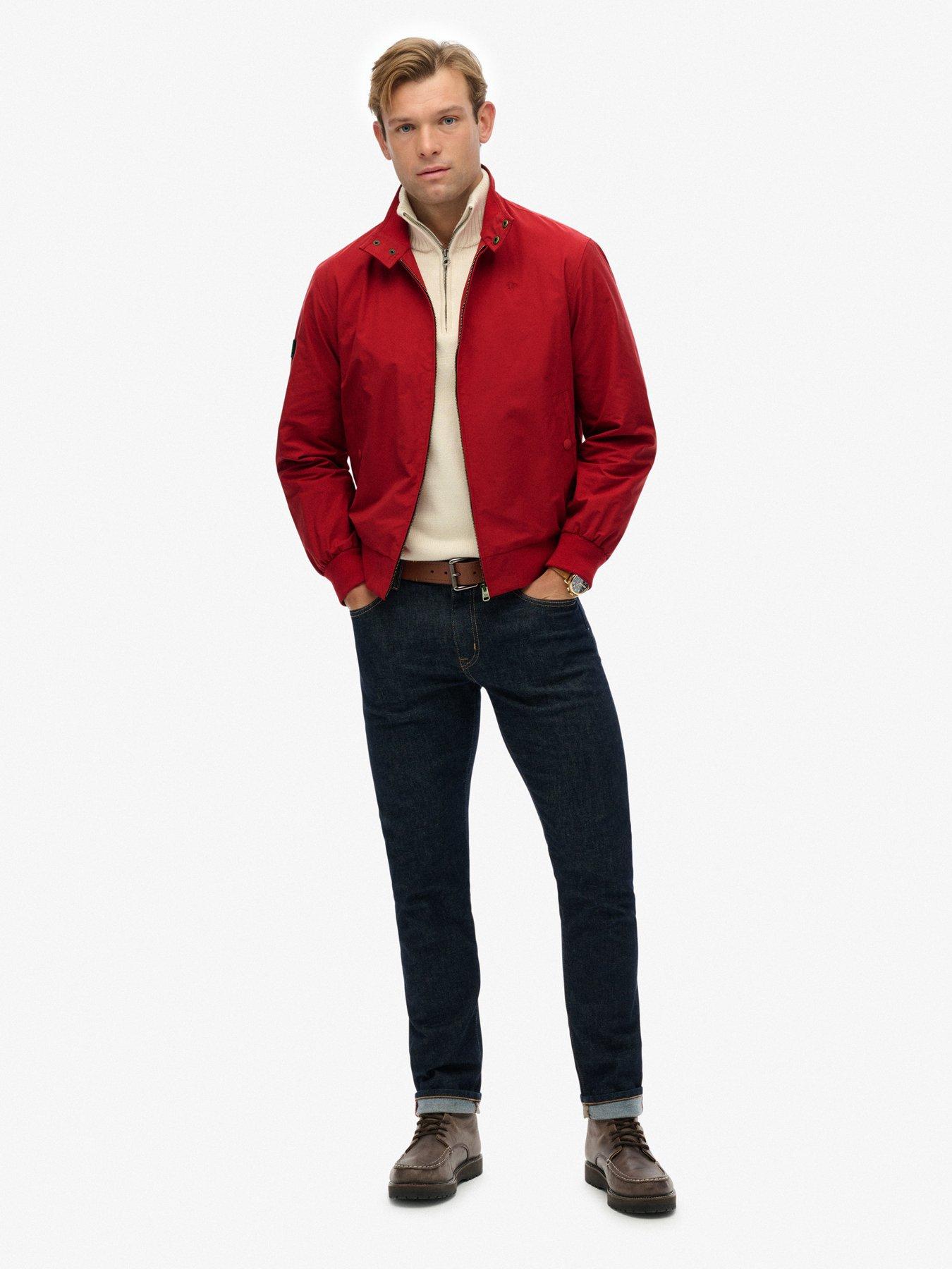  image of superdry-classic-harrington-jacket-red