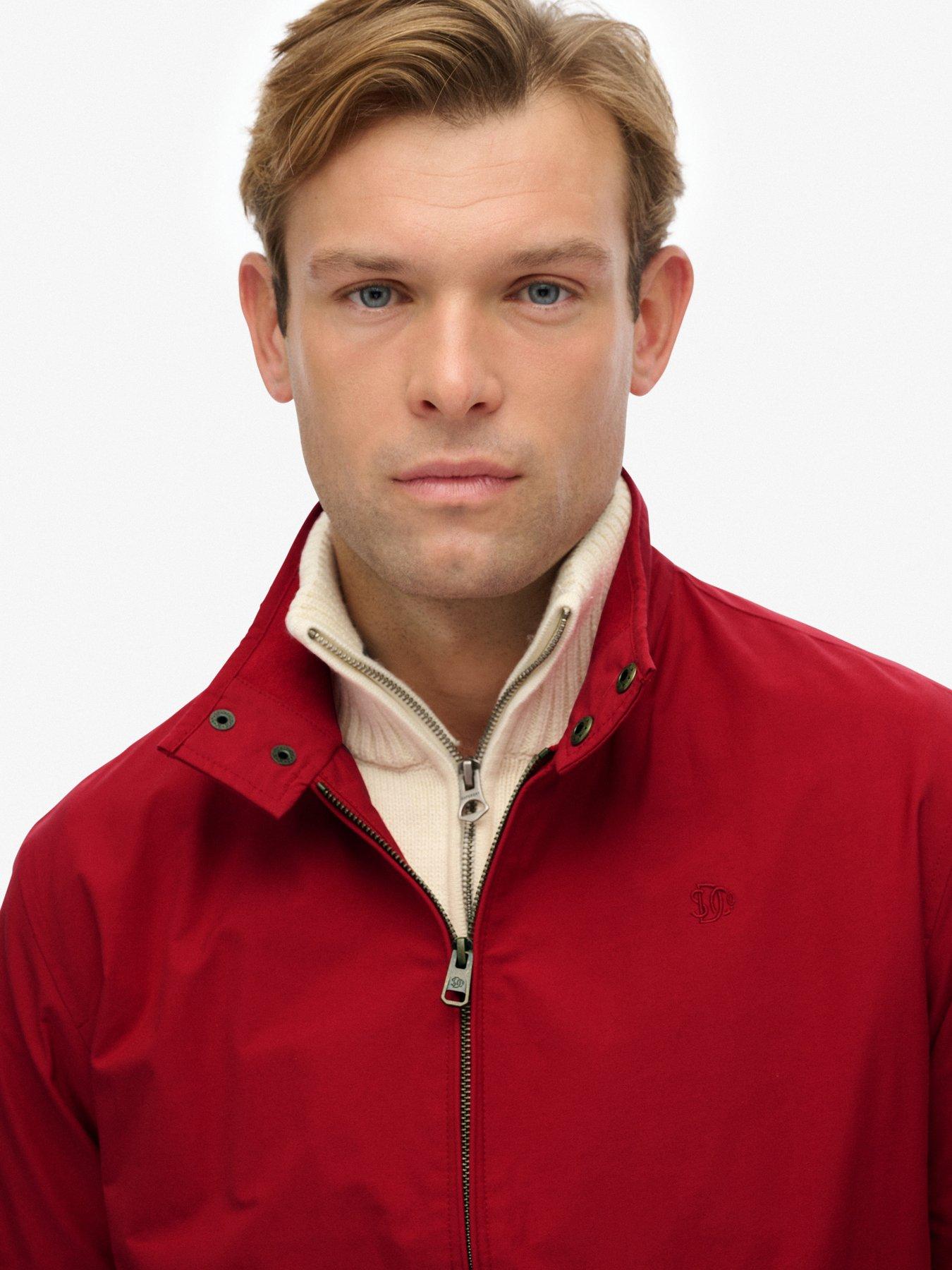  image of superdry-classic-harrington-jacket-red