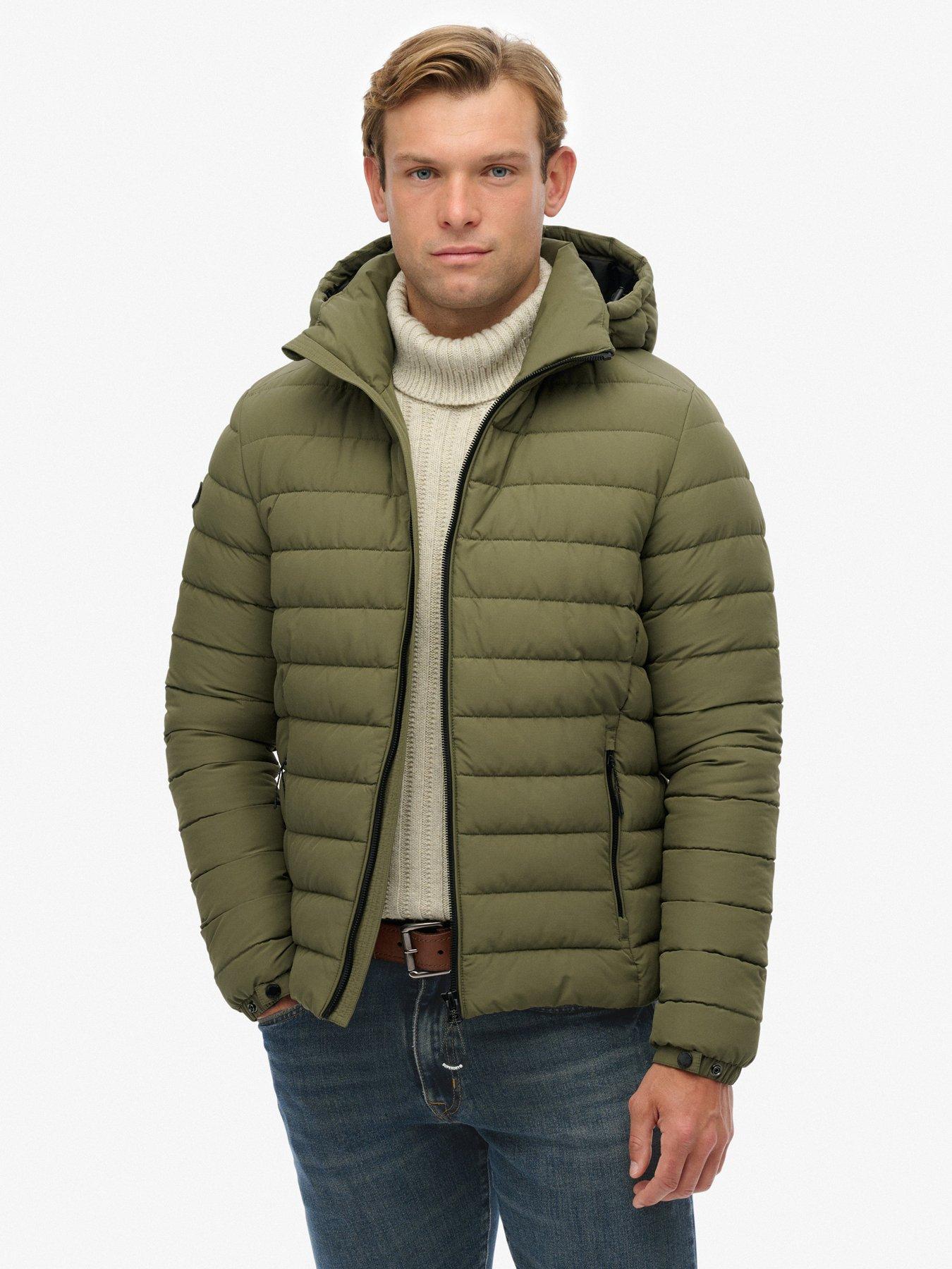  image of superdry-hooded-fuji-padded-jacket-green
