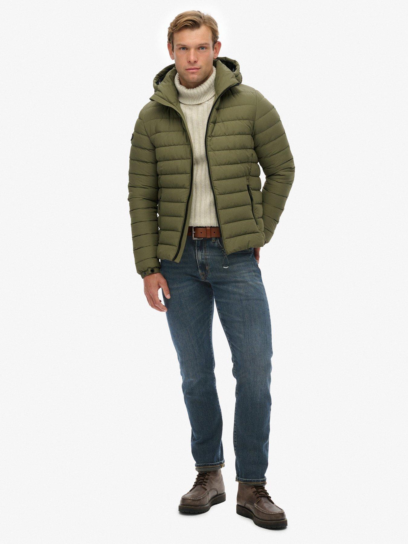  image of superdry-hooded-fuji-padded-jacket-green
