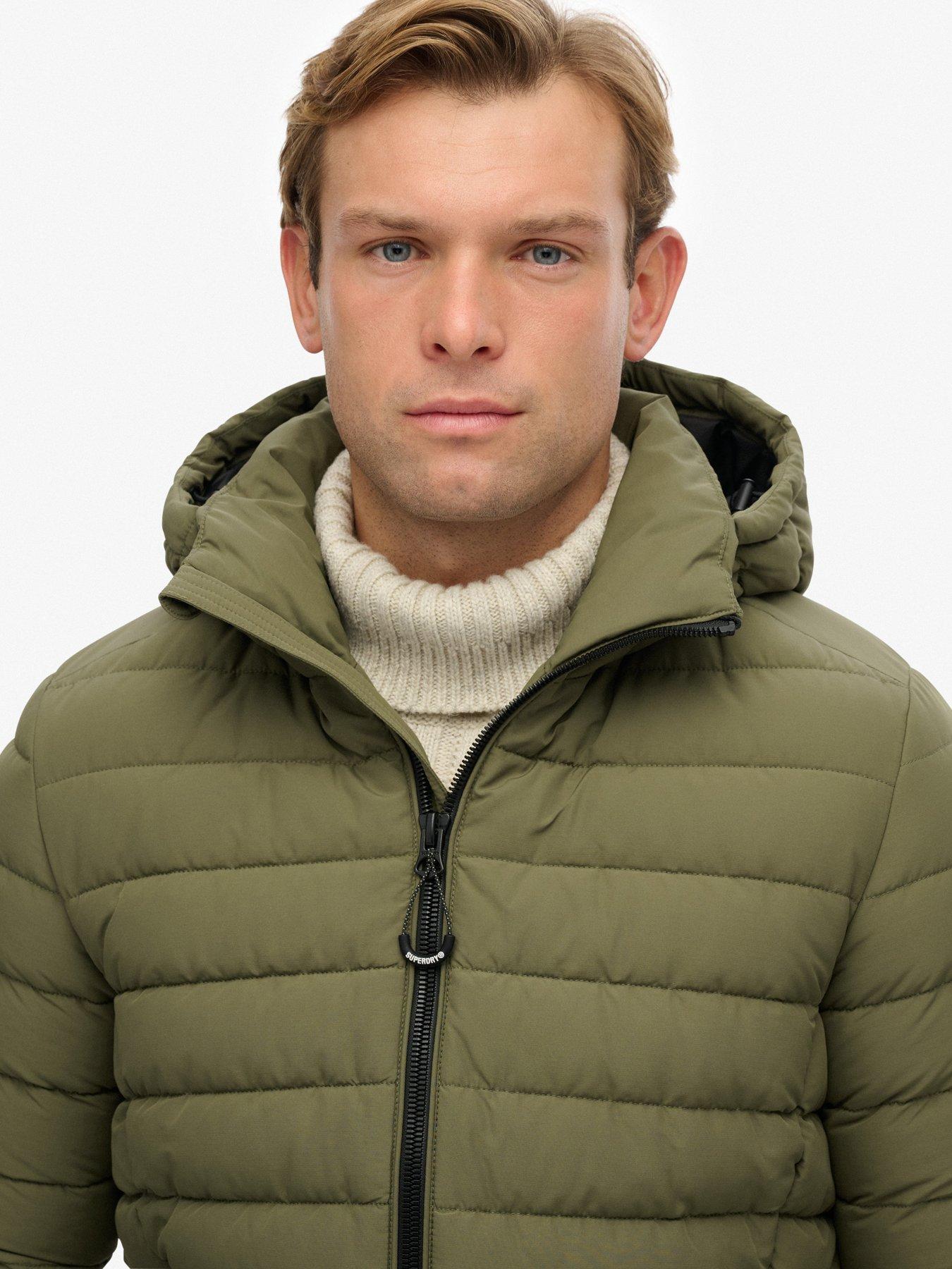  image of superdry-hooded-fuji-padded-jacket-green