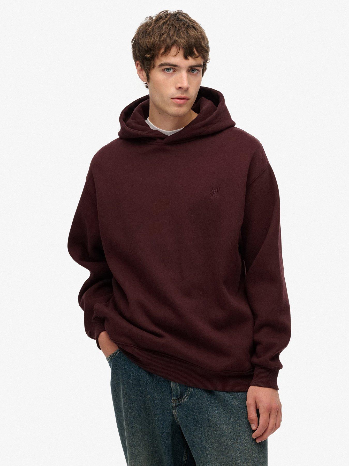 Superdry Oversized Hoodie - Dark Red