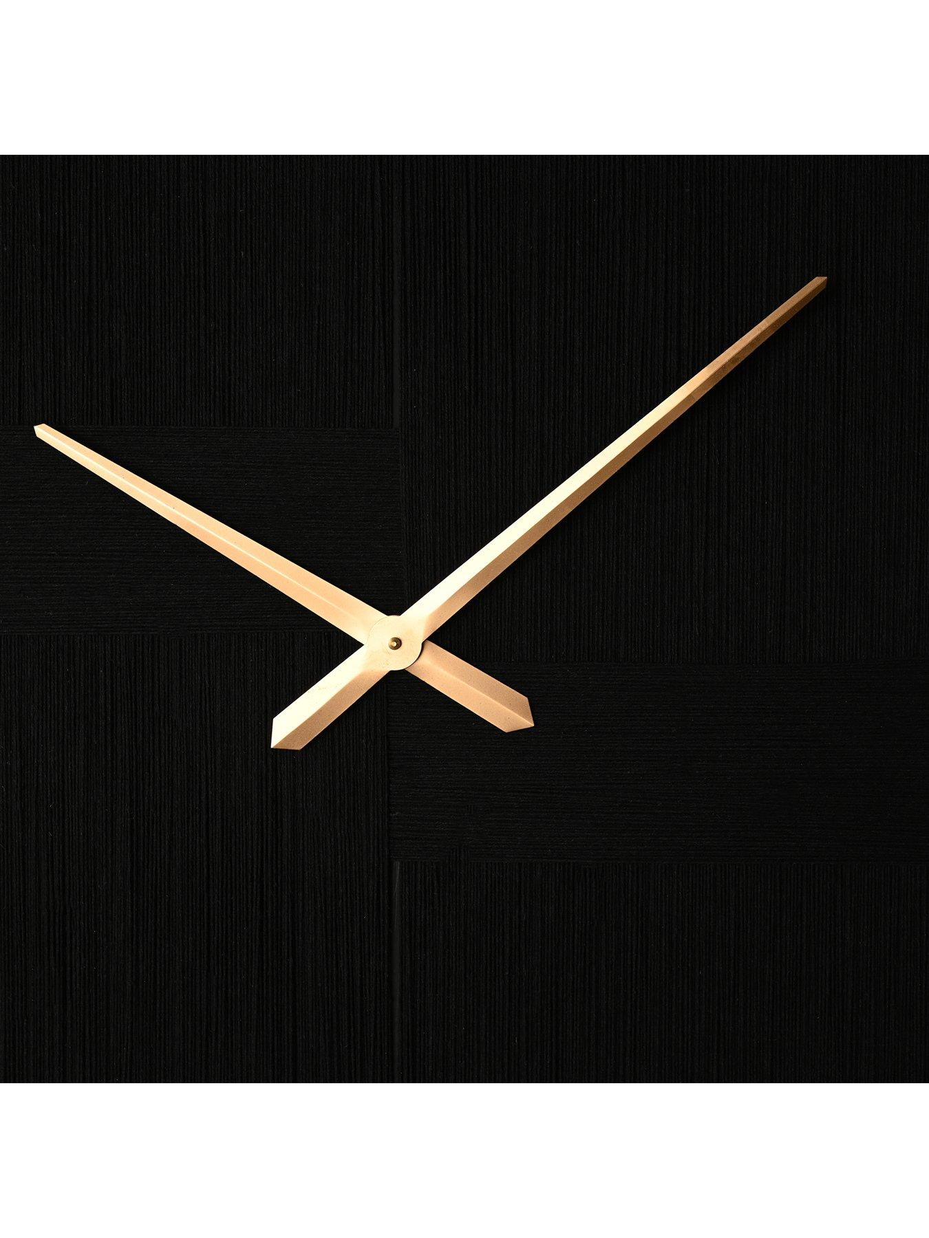 Image 3 of 3 of Hestia Thread Clock - Black With Gold Hands