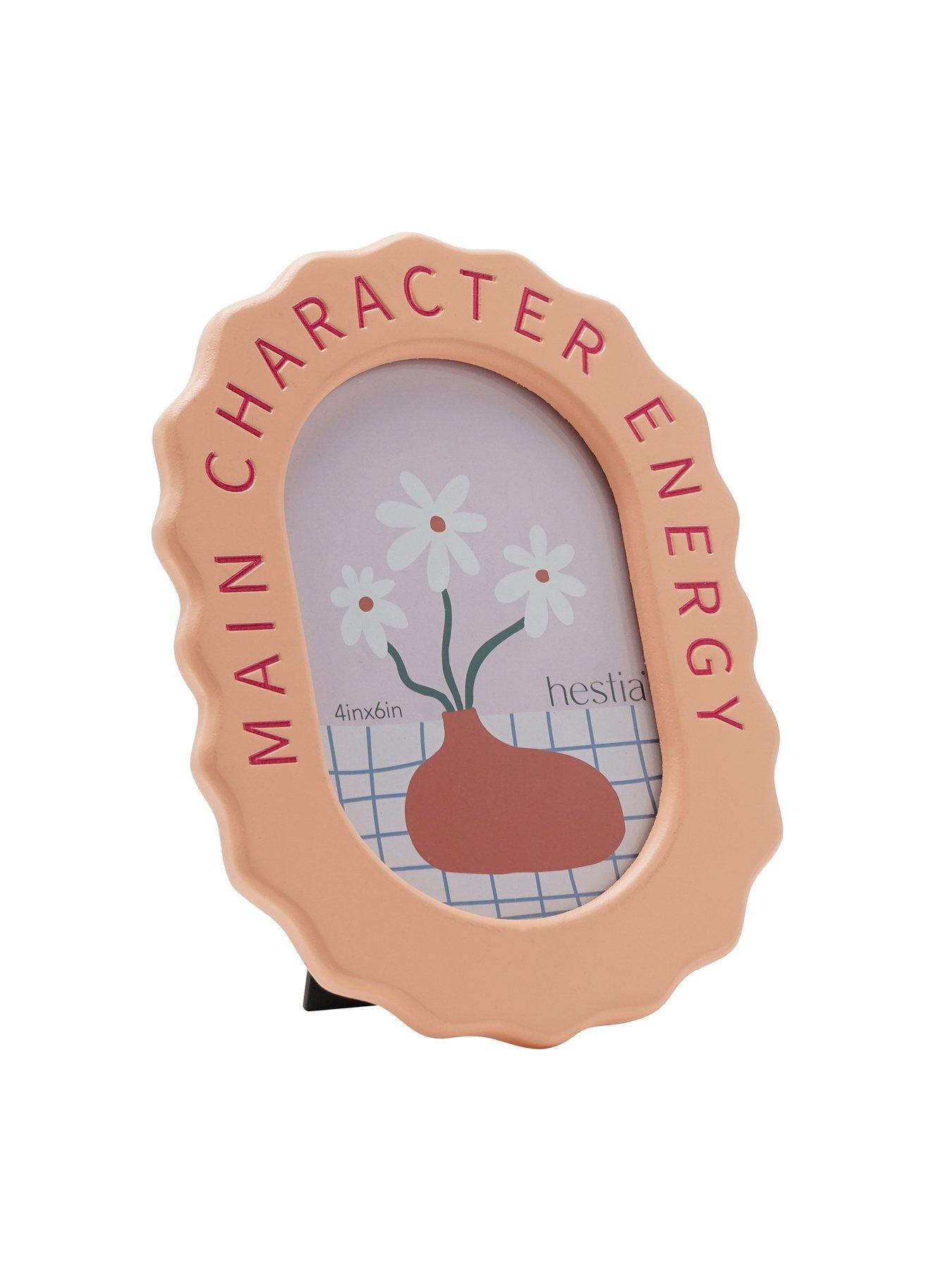 Hestia Pale Orange Frame 4" X 6" - Main Character Energy