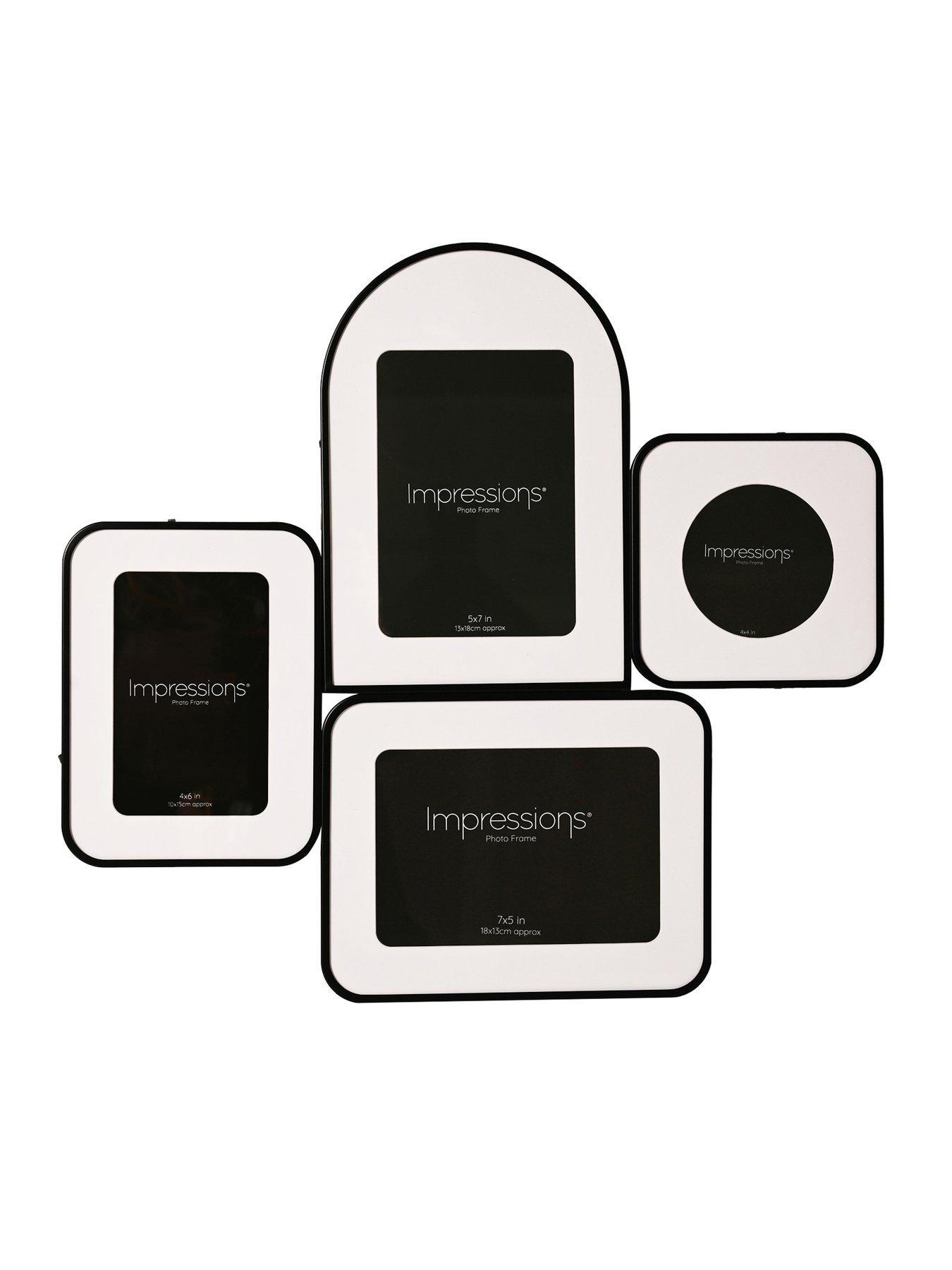 Image 1 of 3 of Hestia Impressions Black 4  Multi Aperture Photo Frame