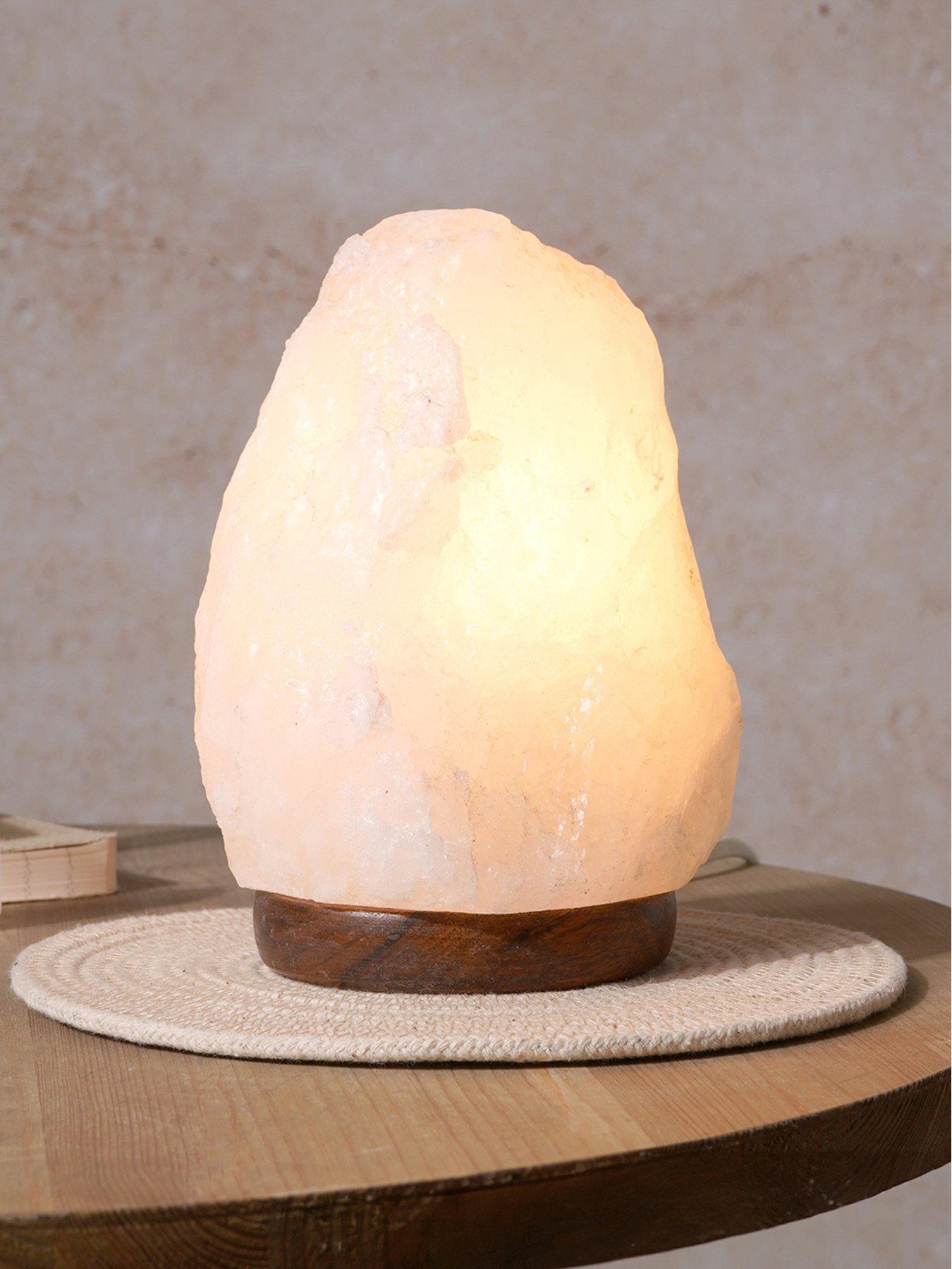 Hestia Serenity Natural White Rock Salt Lamp - 1-2kg