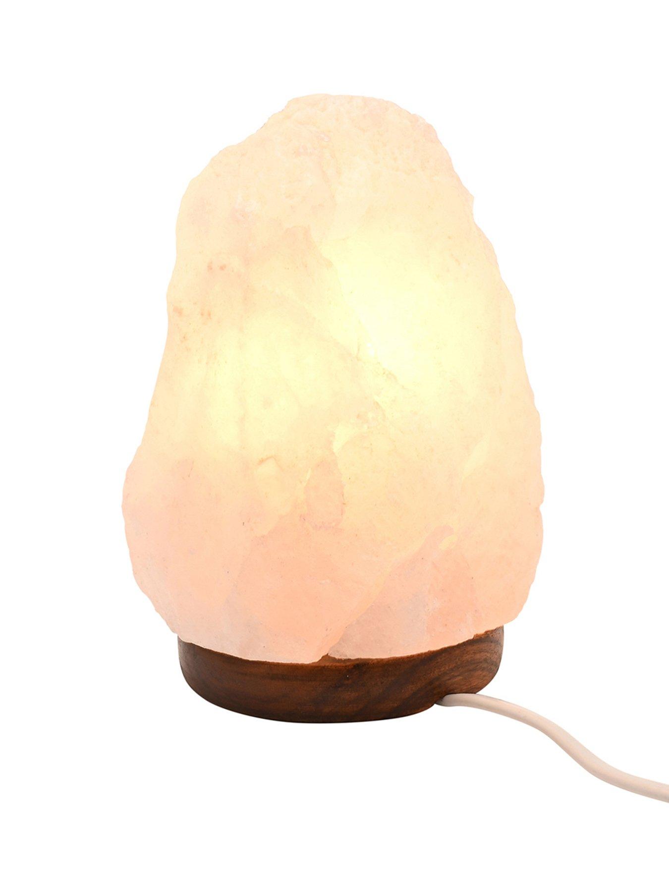 Image 2 of 4 of Hestia Serenity Natural White Rock Salt Lamp - 1-2kg