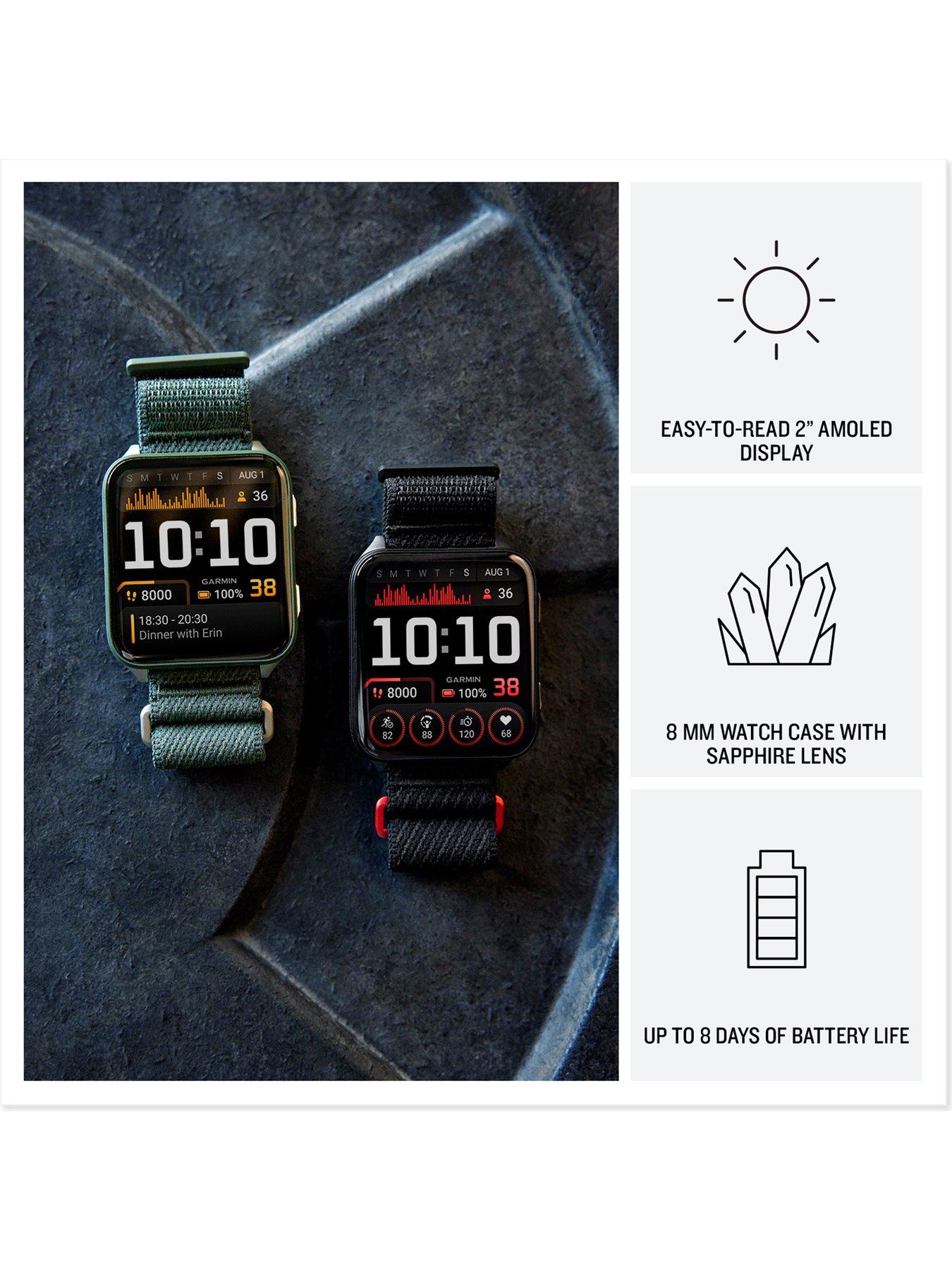  image of garmin-venu-x1-smartwatchnbsp--titanium-amp-black