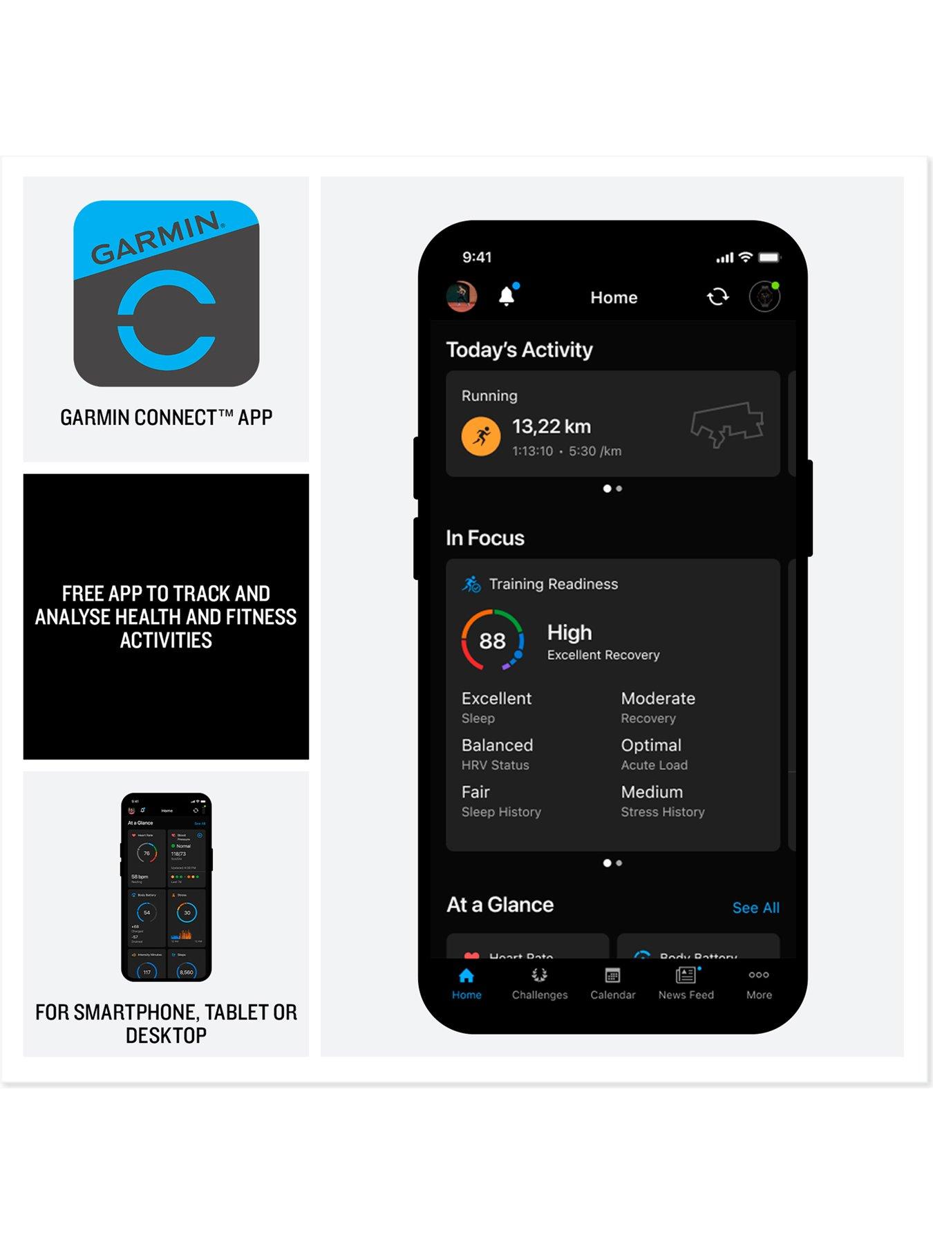  image of garmin-venu-x1-smartwatchnbsp--titanium-amp-black