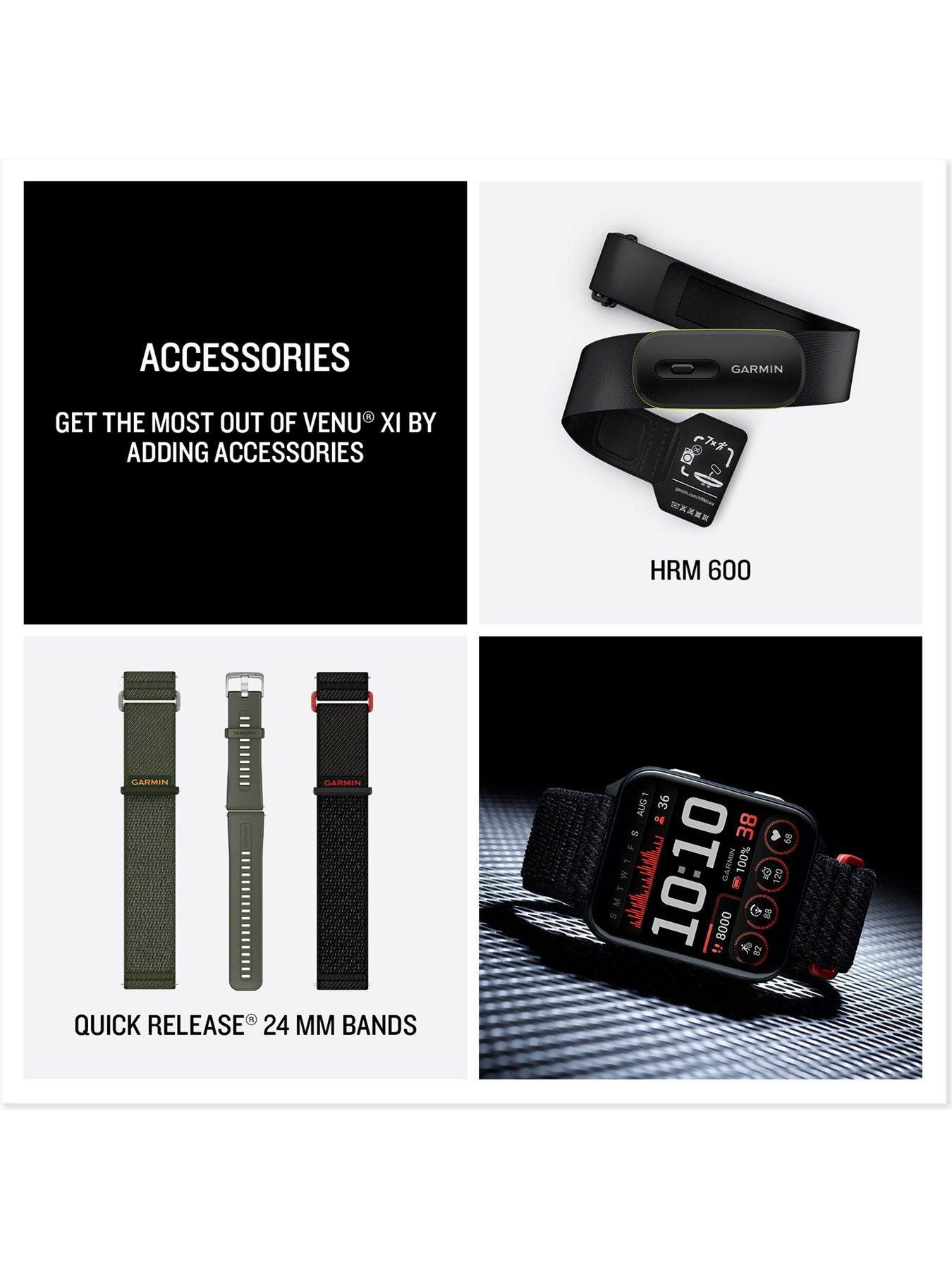 Image 6 of 8 of Garmin Venu X1 Smartwatch&nbsp;- Titanium &amp; Black