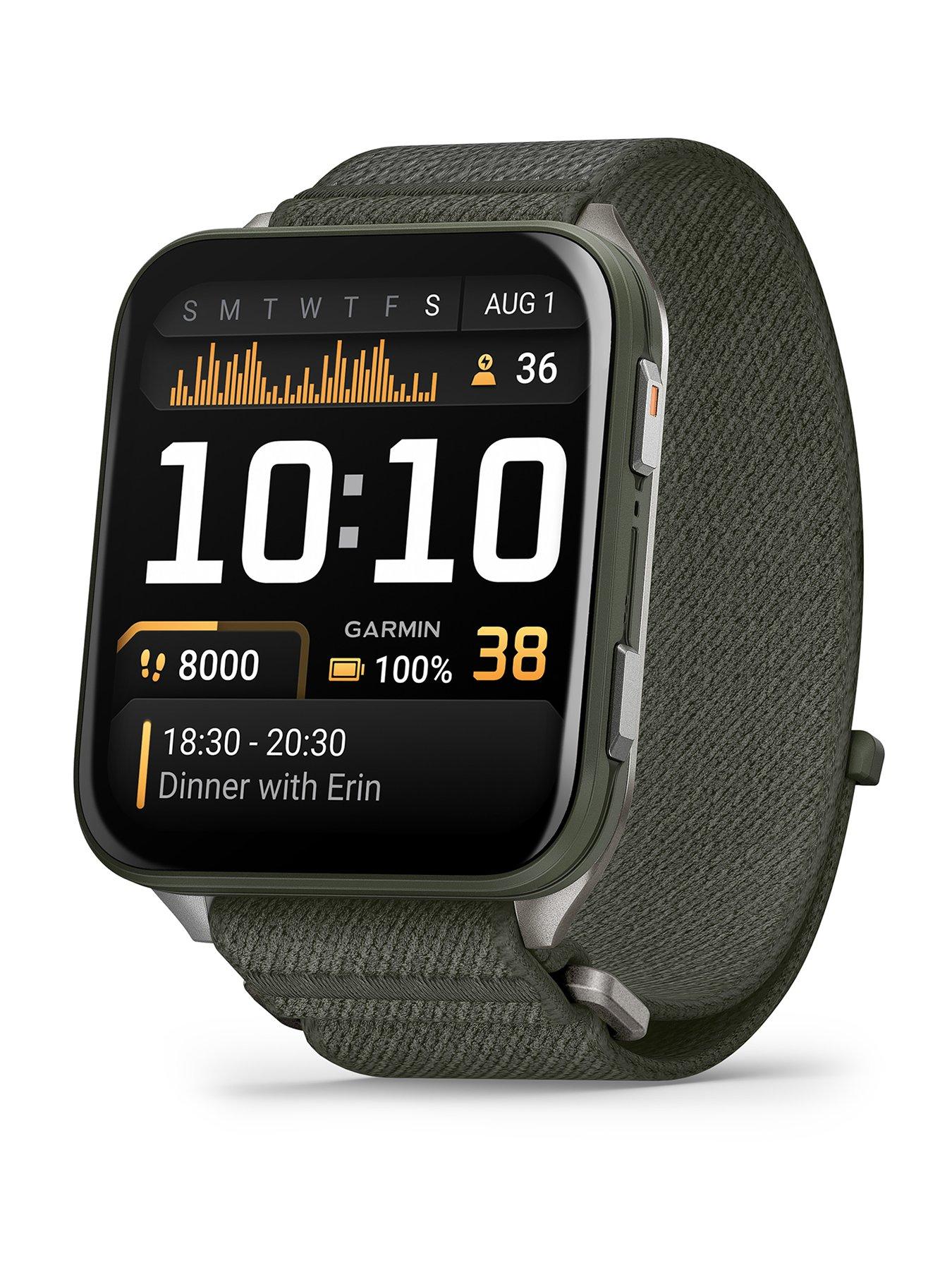 Image 1 of 8 of Garmin Venu X1 - Titanium & Moss