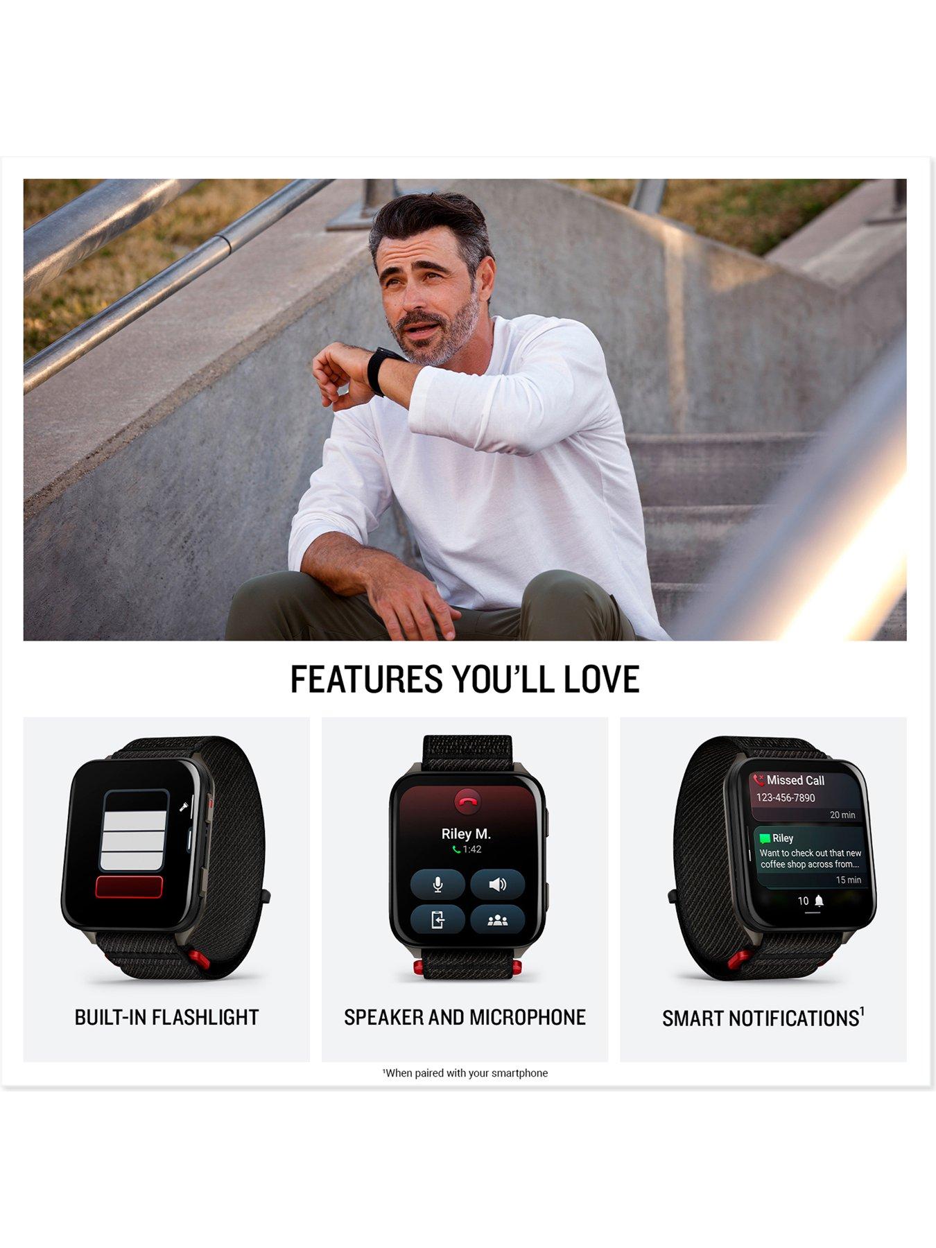 Image 4 of 8 of Garmin Venu X1 - Titanium & Moss