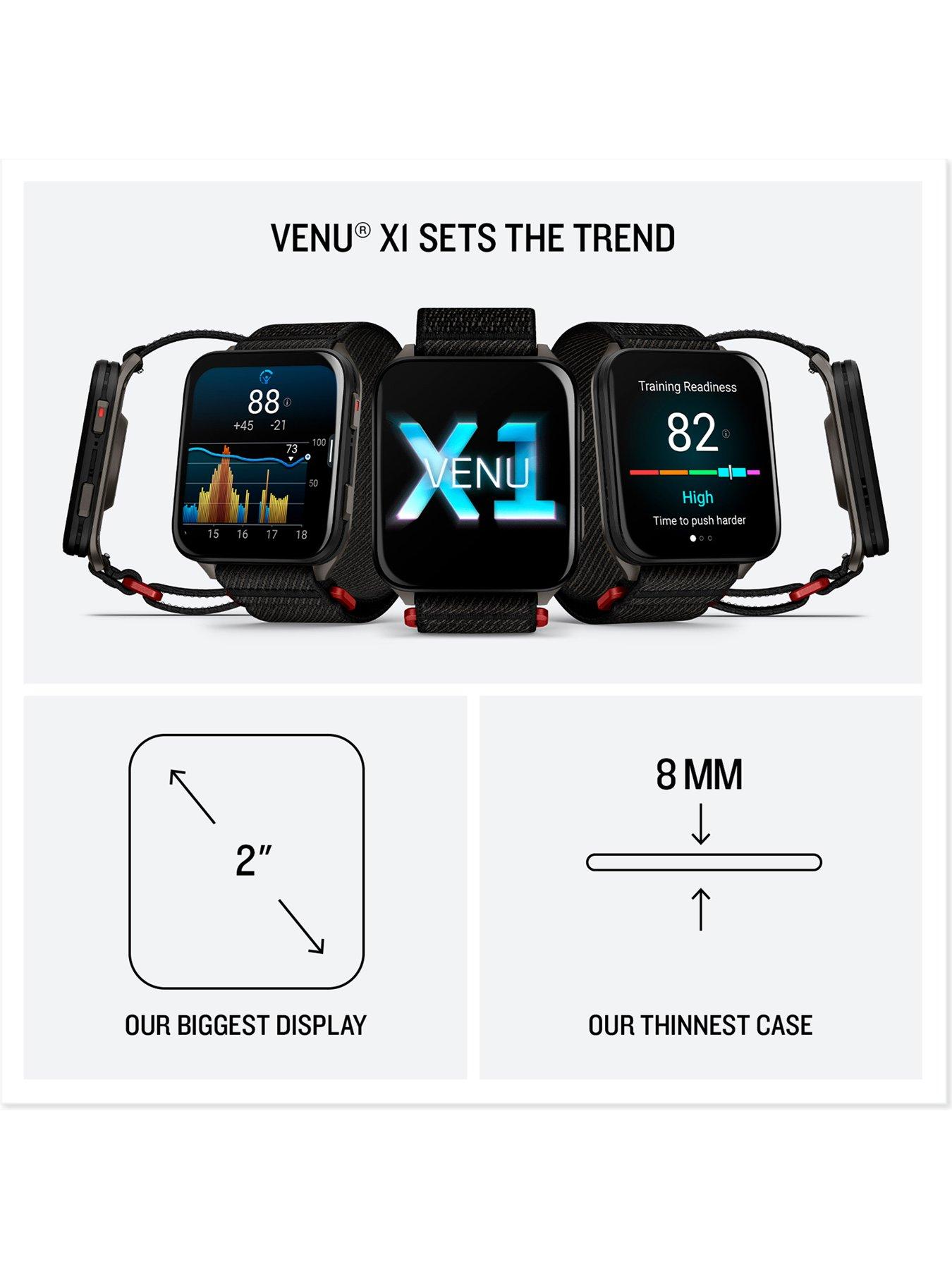 Image 7 of 8 of Garmin Venu X1 - Titanium & Moss
