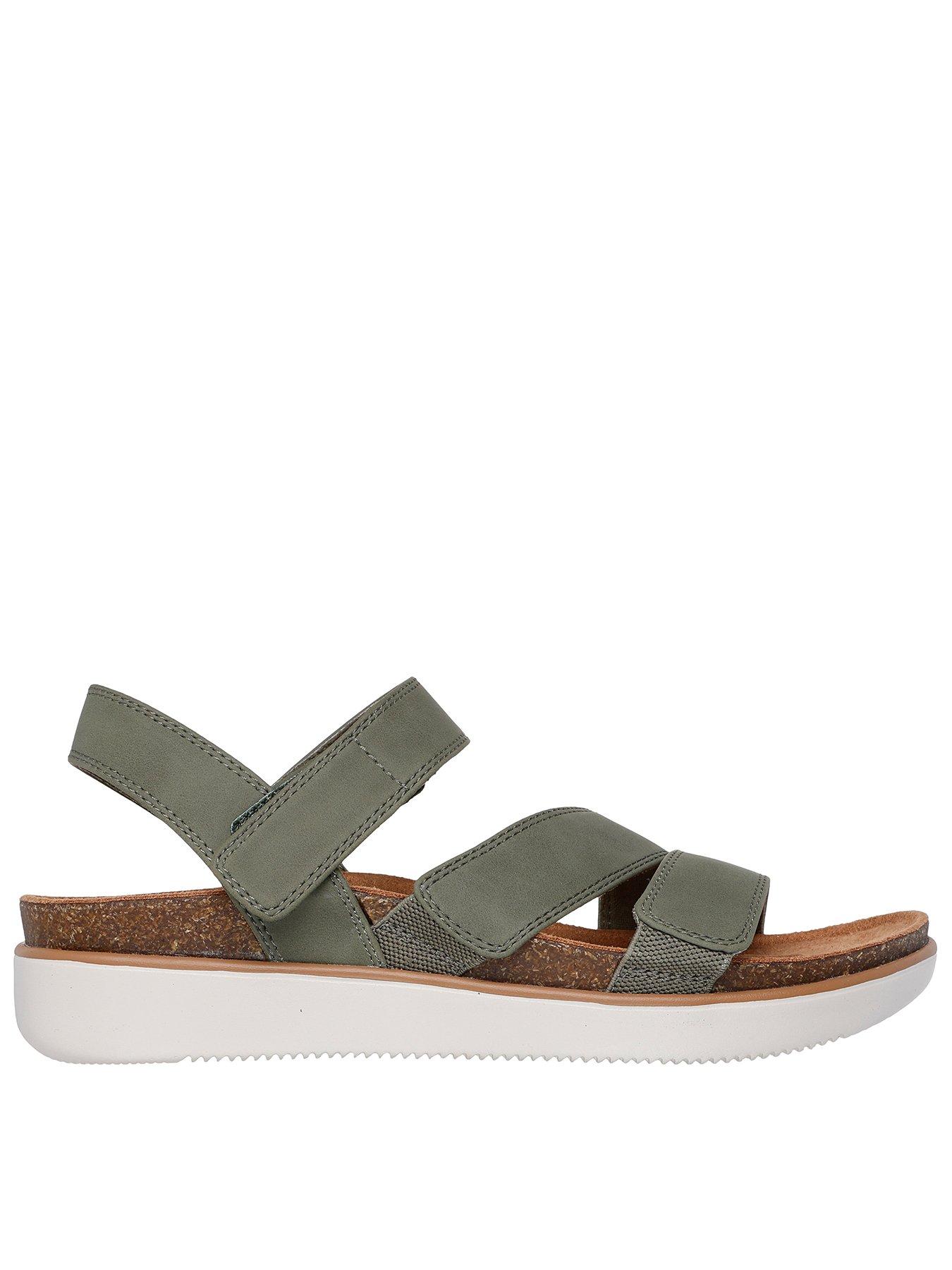 Image 1 of 5 of Skechers Lifted Comfort Sandal - Olive Duraleather